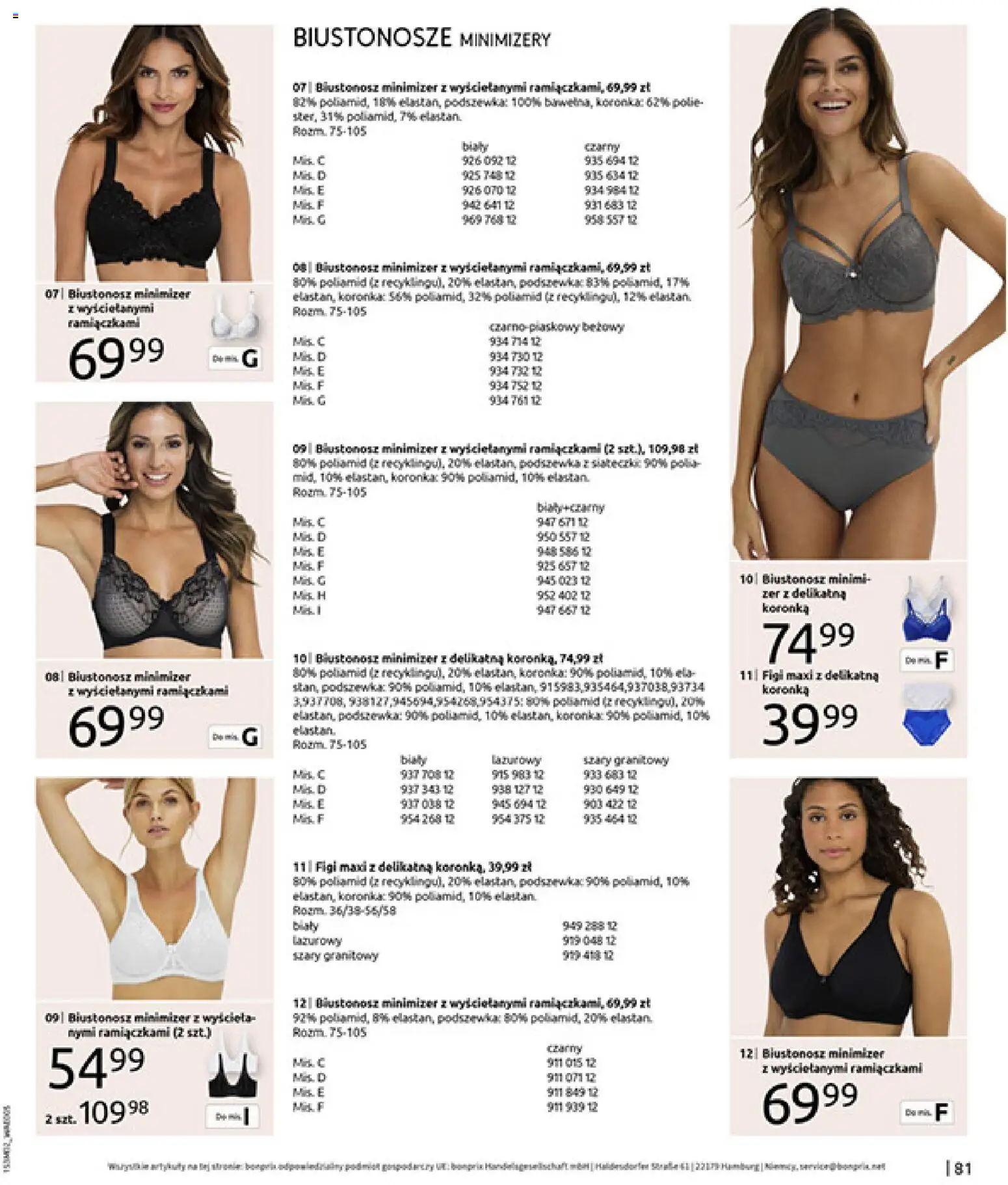 BonPrix Katalog od 19.02.2026 | Strona: 83 | Produkty: Biustonosz, Róż