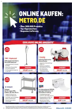 Metro Online: Wochen-Angebote ab 08.09.2025 gültig