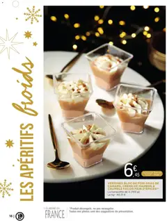 E.Leclerc - Prévisualisation de VERRINES BLOC DE FOIE GRAS DE CANARD, CRÈME DE MARRON & CRUMBLE FAÇON PAIN D'ÉPICES (1), Verrines with duck foie gras, chestnut cream and gingerbread crumble. La barquette de 4 (160 g) valide à partir de 02.12.2025 | Page: 18