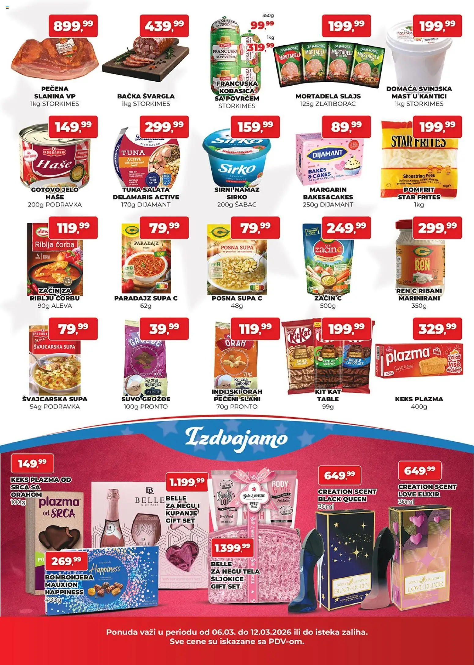 Plus Cash & Carry katalog - važi od 06.03.2026 | Strana: 2 | Proizvode: Keks, Mortadela, Orah, Pomfrit