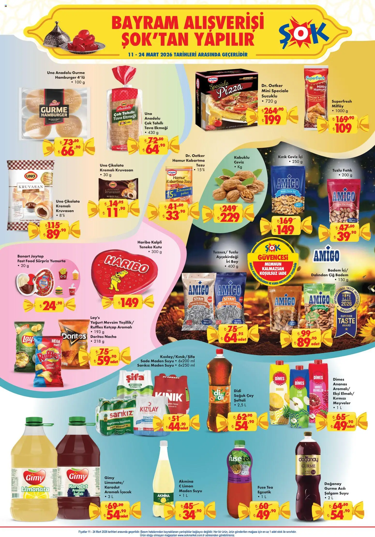 Şok Market Katalog - 11.03.2026 tarihinden itibaren geçerlidir | Sayfa: 3 | Ürünler: Fıstık, Pizza, Yer fıstığı, Limon