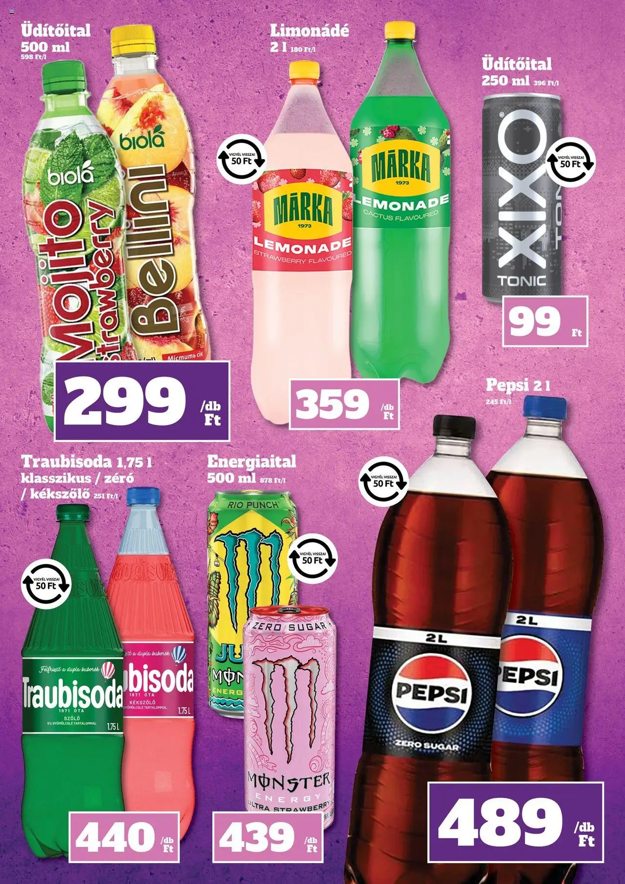 Family Diszkont akciós ujság - amely érvényes a következő dátumtól: 16.10.2025 | Oldal: 16 | Termékek: Tonic, Szőlő, Energiaital, Pepsi