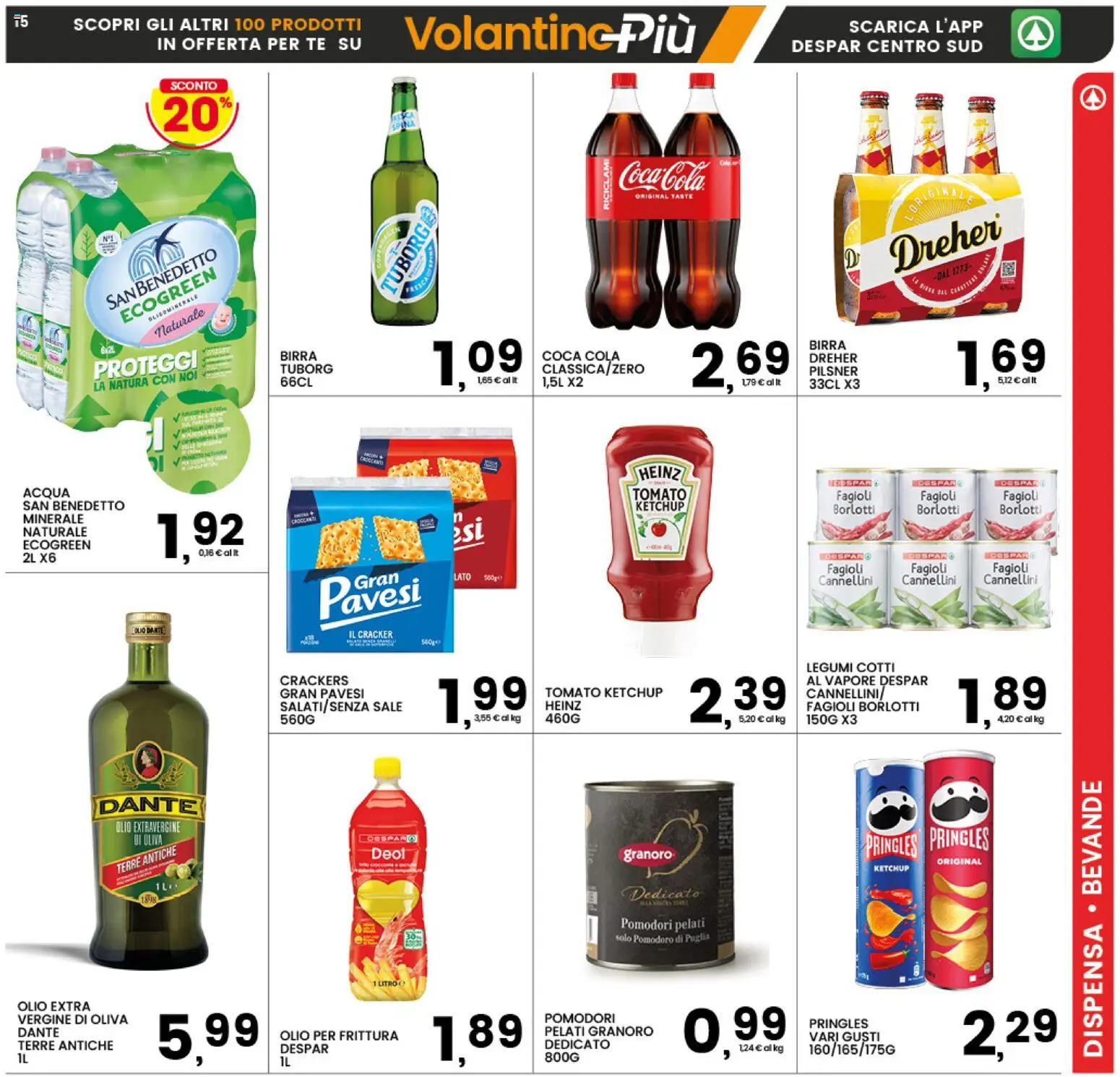 Volantino Interspar del 12.01.2026 | Pagina: 15 | Prodotti: Legumi, Tè, Cannellini, Acqua
