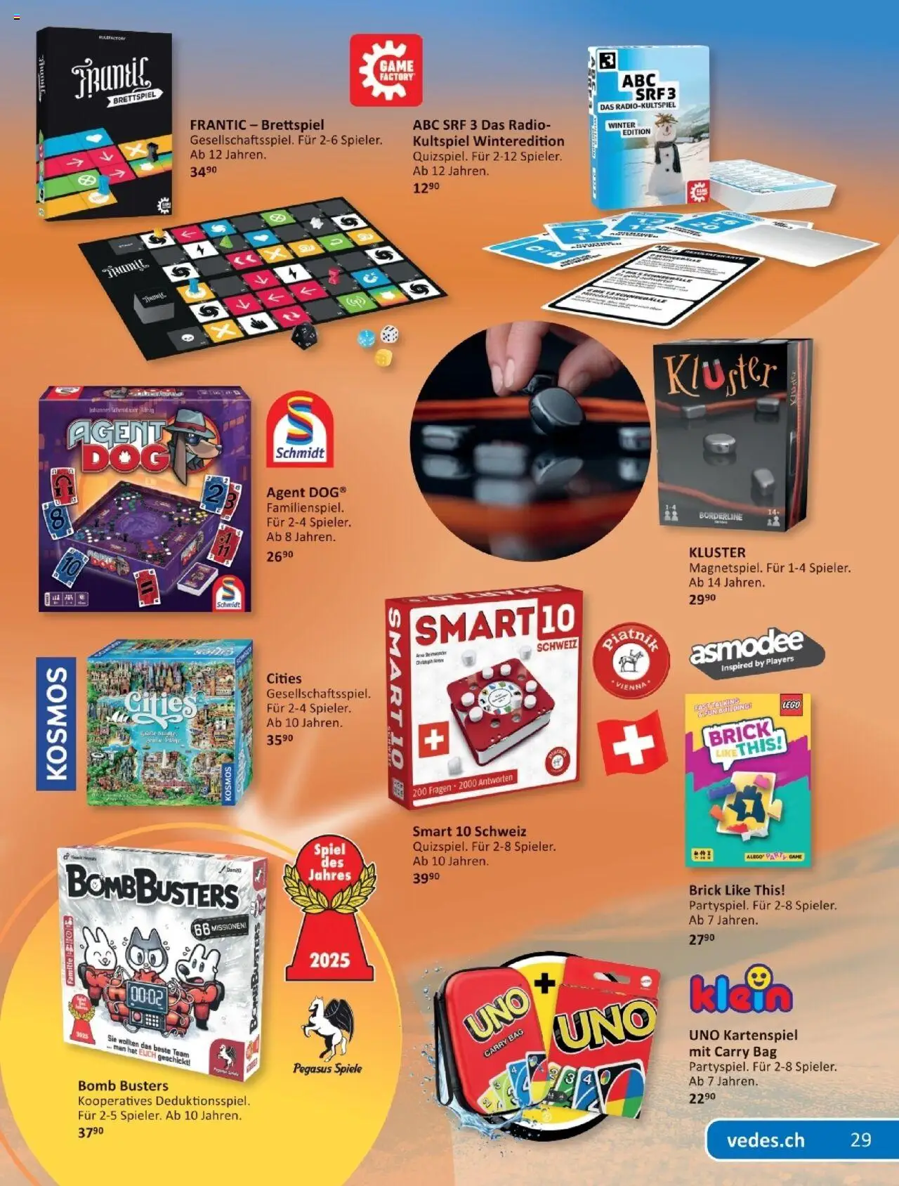 Vedes Online schaufelberger – gültig ab 22.09.2025 | Seite: 29 | Produkte: Spiel, Radio