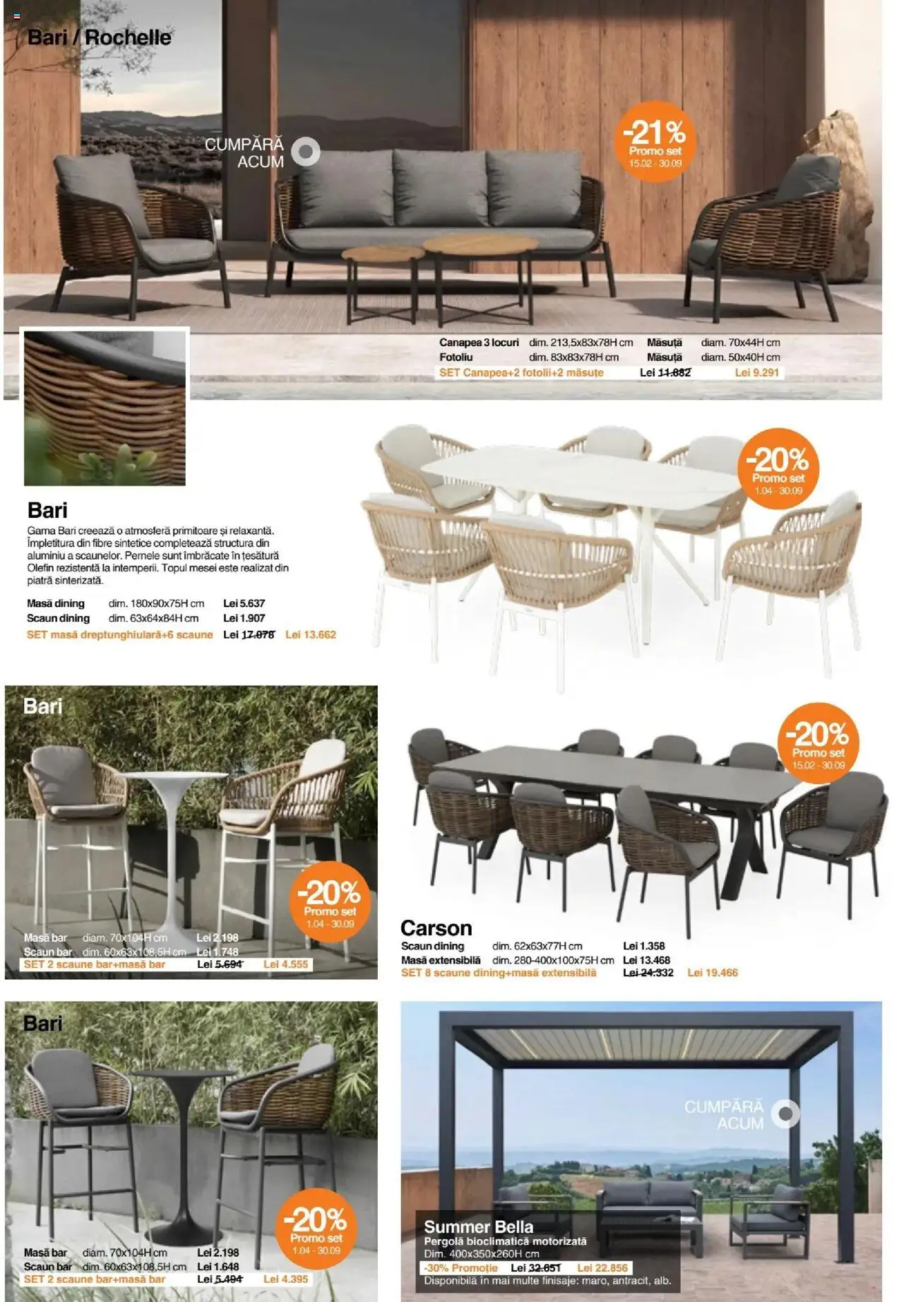 Noul catalog Mobexpert – valabil de la 04.09.2025 | Pagină: 8 | Produse: Fotoliu, Canapea, Masă, Scaun