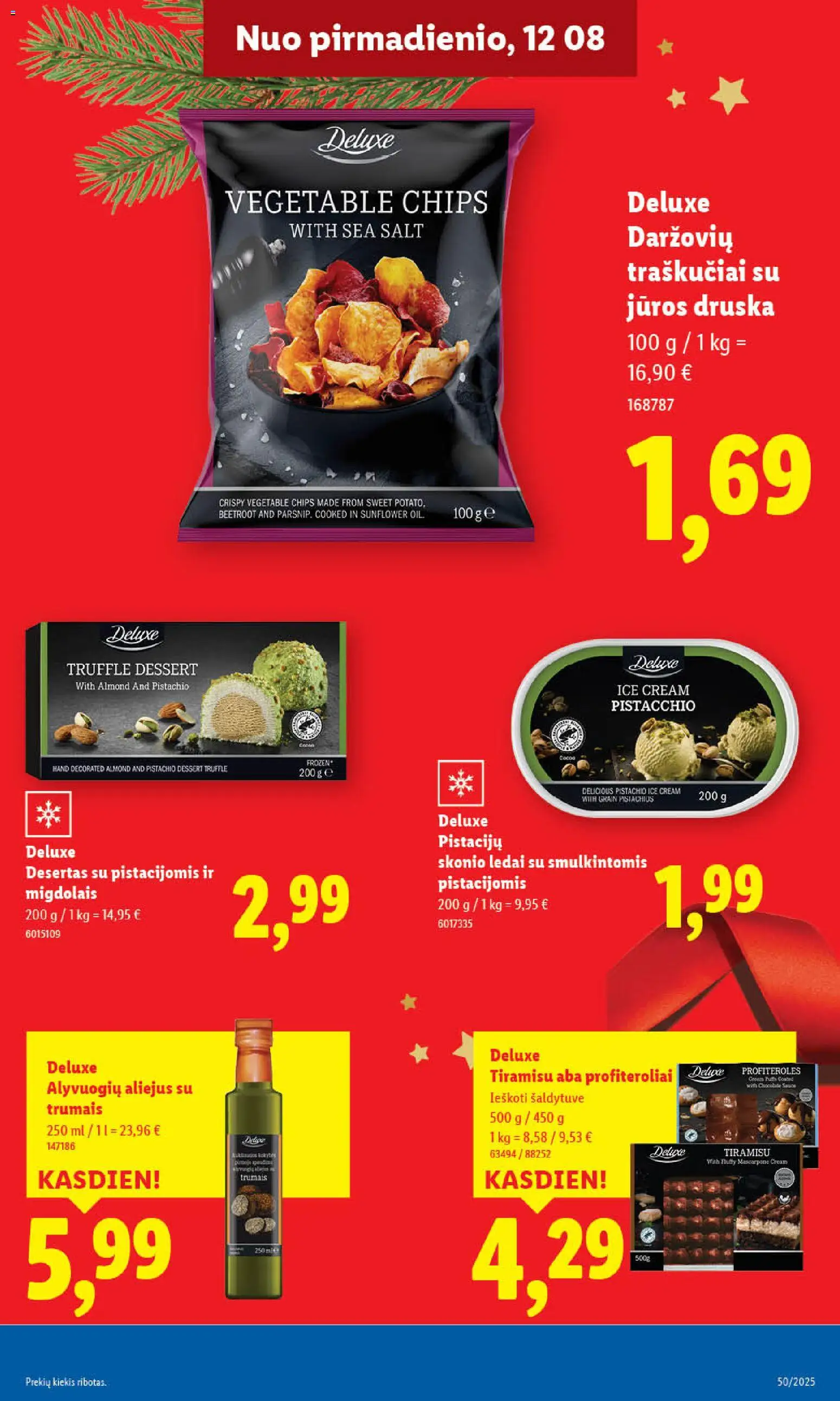 LIDL akcijos nuo 11.12.2025 | Puslapis: 25 | Prekių: Ledai, Jūros druska, Druska, Traškučiai