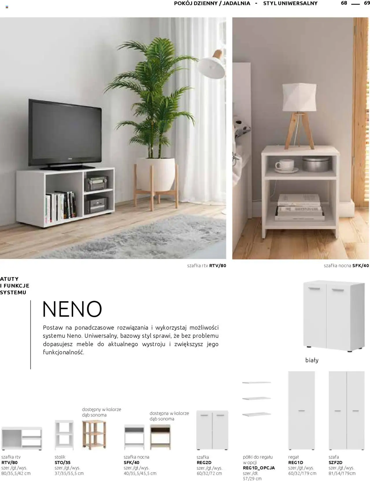 Black Red White Gazetka - Katalog rodzinnych wnętrz od 24.05.2024 | Strona: 69 | Produkty: Szafa, szafka RTV, Regał, Szafka nocna