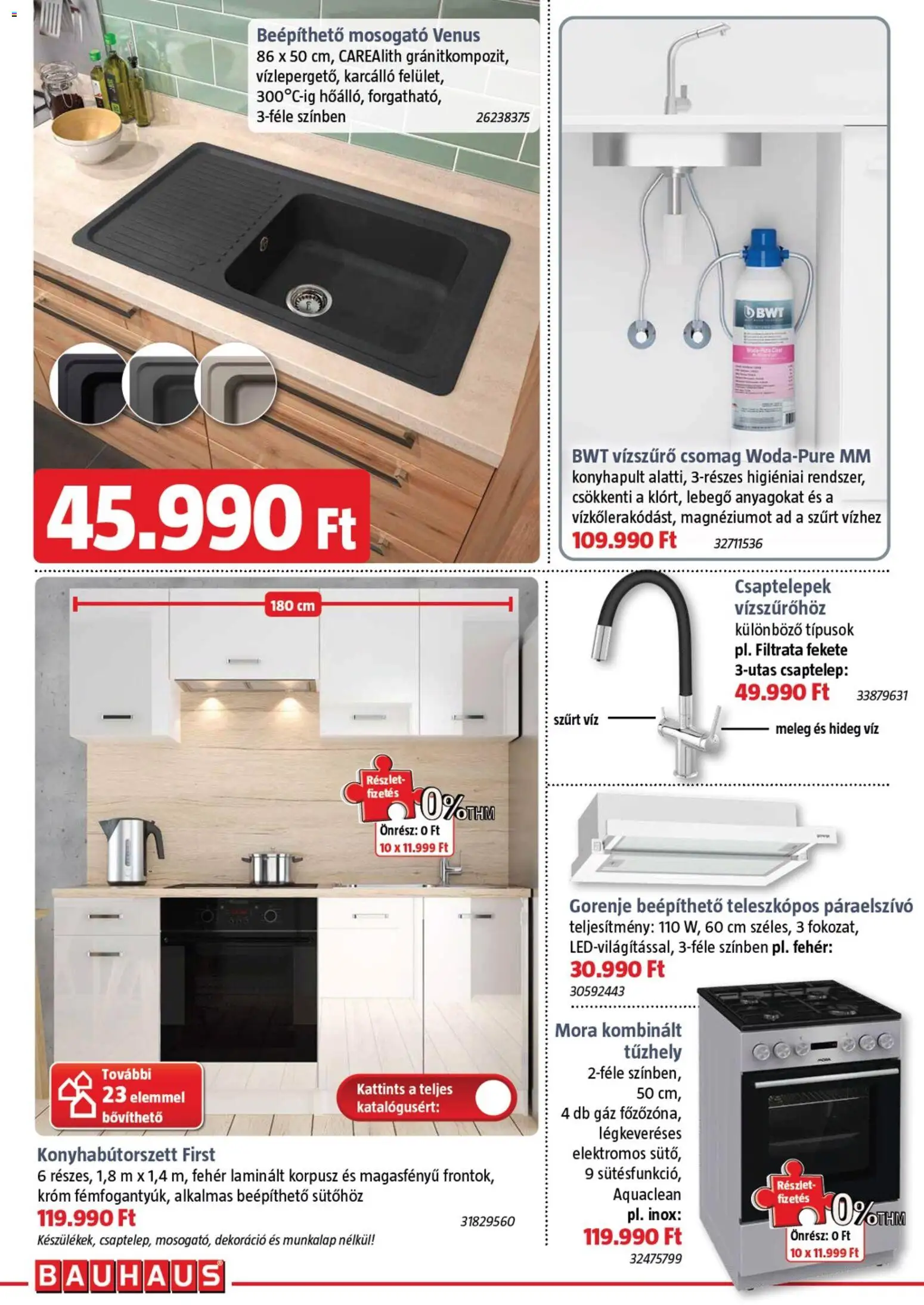 Bauhaus akciós ujság - amely érvényes a következő dátumtól: 05.03.2026 | Oldal: 28 | Termékek: Csaptelep, Páraelszívó, Tűzhely, Dekoráció