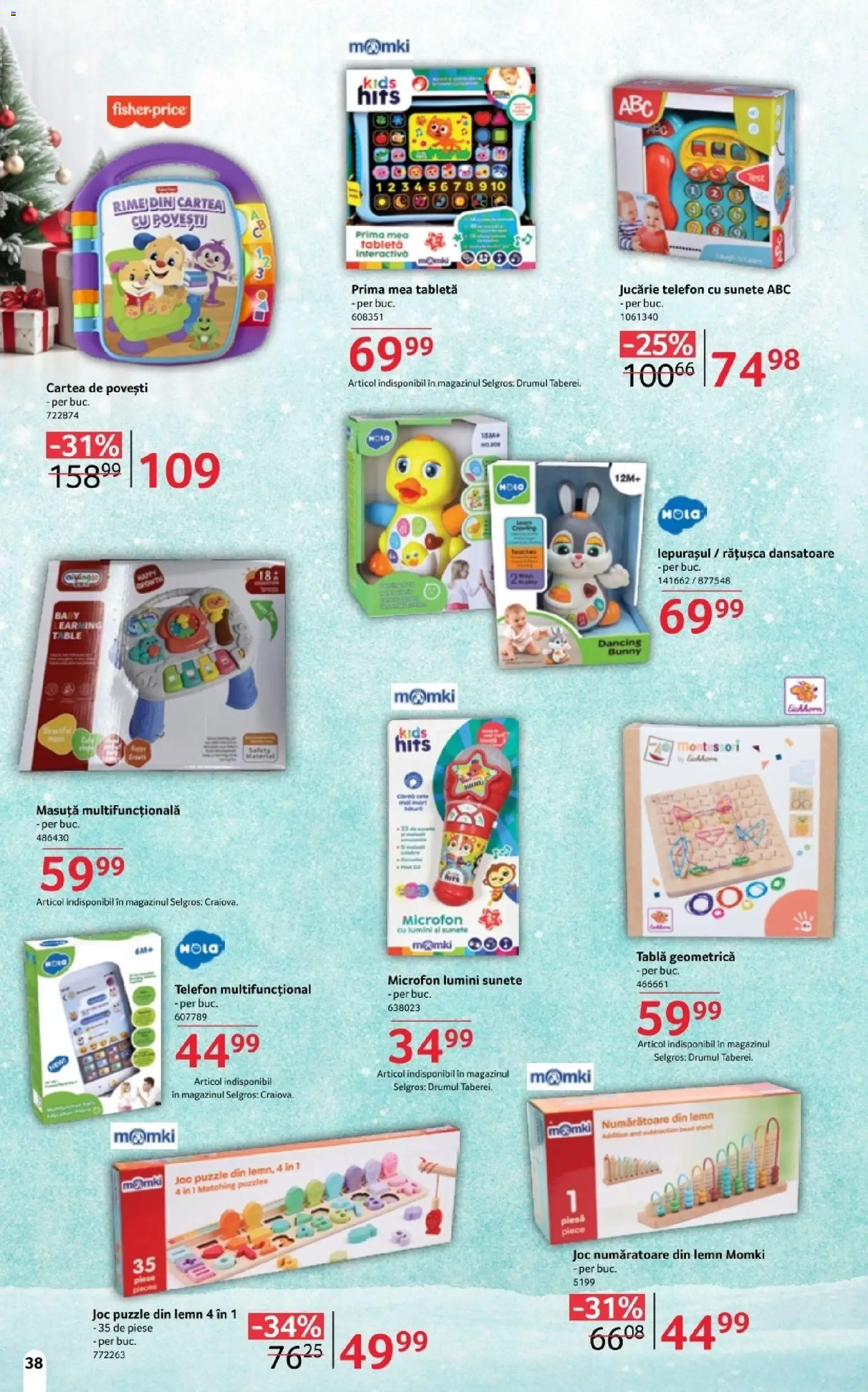 Noul catalog Selgros – valabil de la 14.11.2025 | Pagină: 38 | Produse: Telefon, Tabletă, Microfon, Tablă