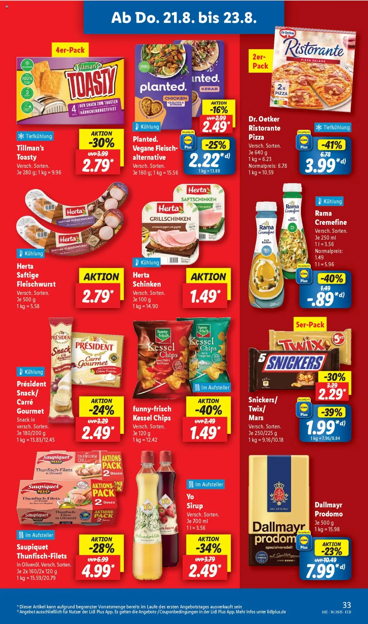 Lidl Prospekt 	 - gültig ab dem 18.08.2025 | Seite: 57 | Produkte: Mars, Twix, Zitrone, Chili