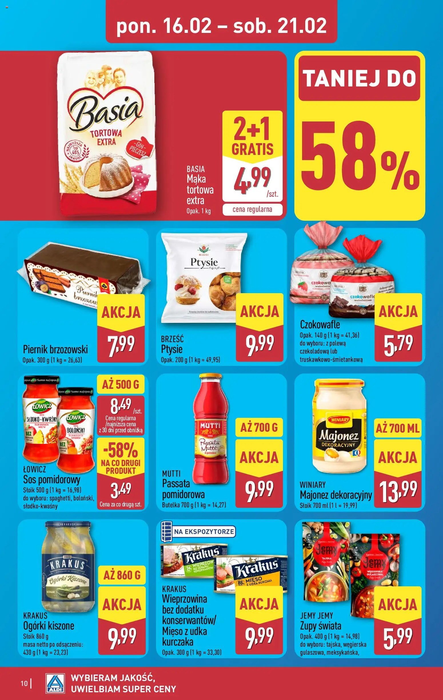 Aldi Polsko leták od 16.02.2026 | Strana: 10 | Produkty: Passata
