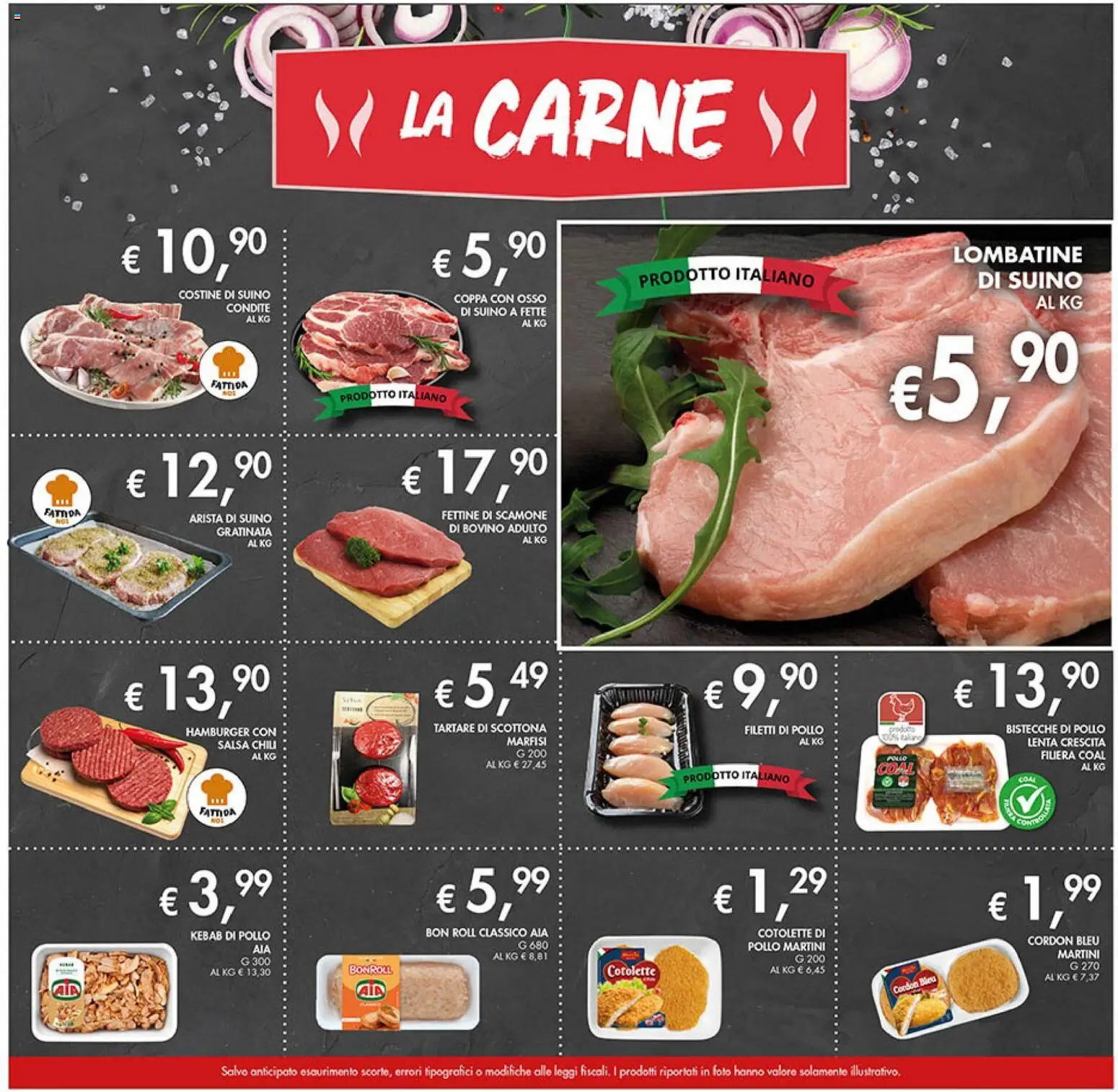 Volantino Coal del 09.01.2026 | Pagina: 13 | Prodotti: Bovino, Pollo, Suino, Hamburger
