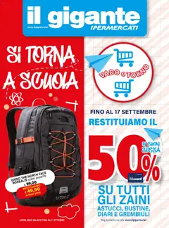 Anteprima del volantino Il Gigante Scuola catalogo valido a partire dal 18.08.2025