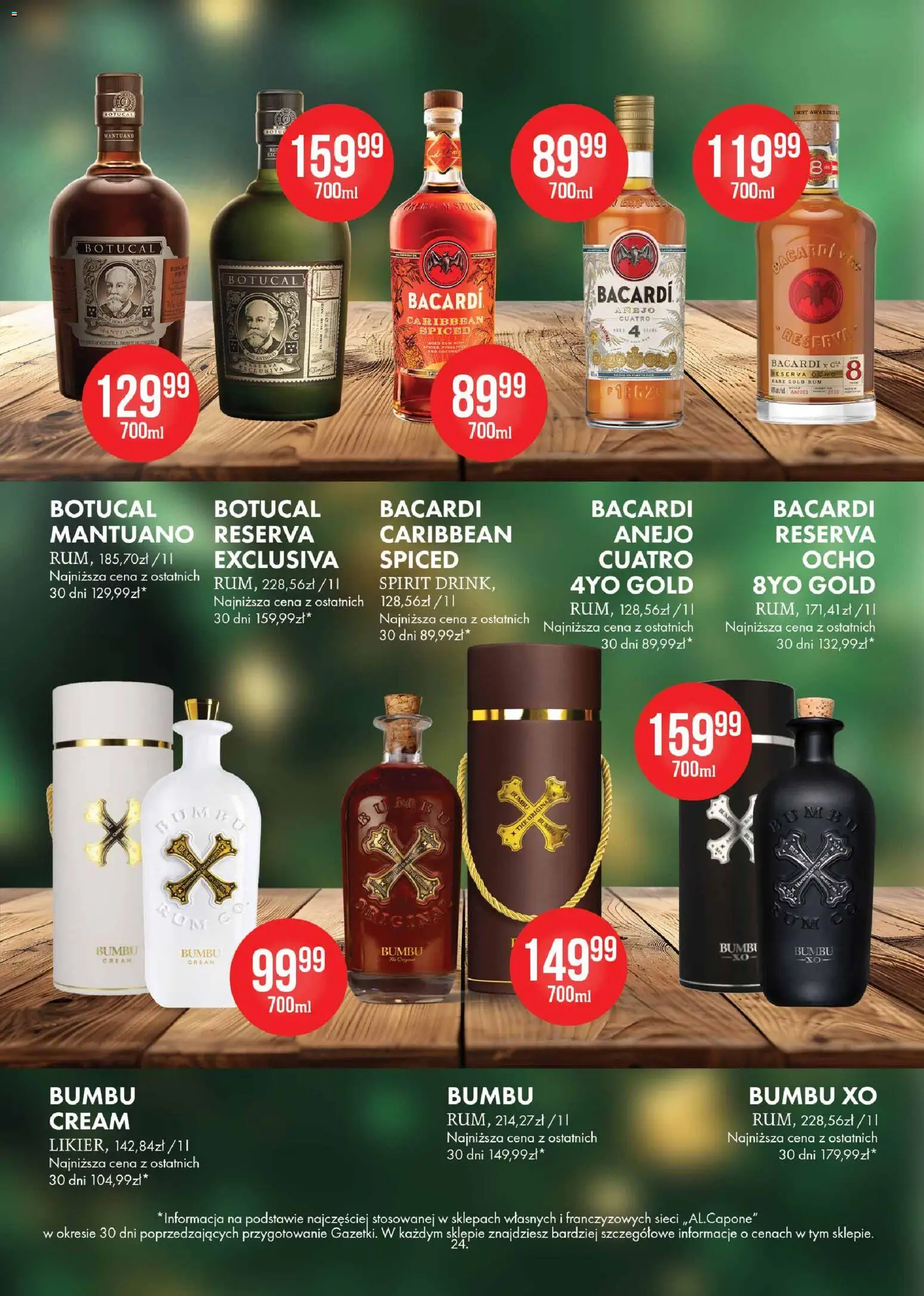 Al.Capone Gazetka od 13.11.2025 | Strona: 24 | Produkty: Rum