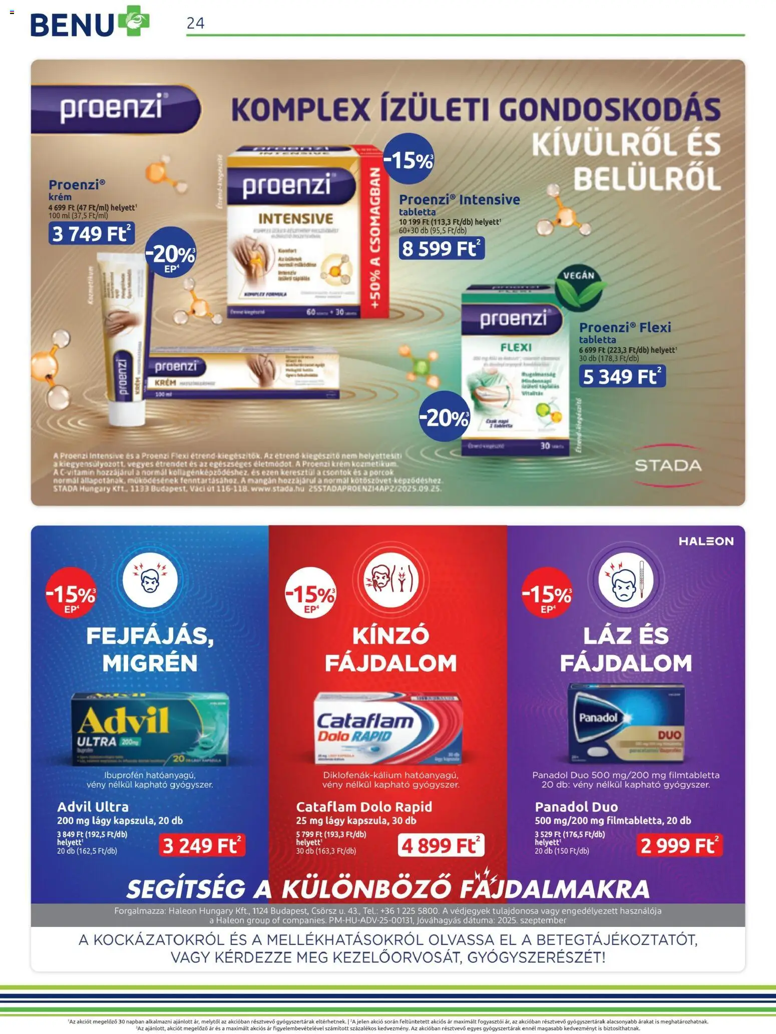 BENU Gyógyszertárak akciós ujság - amely érvényes a következő dátumtól: 01.11.2025 | Oldal: 24 | Termékek: Vegán