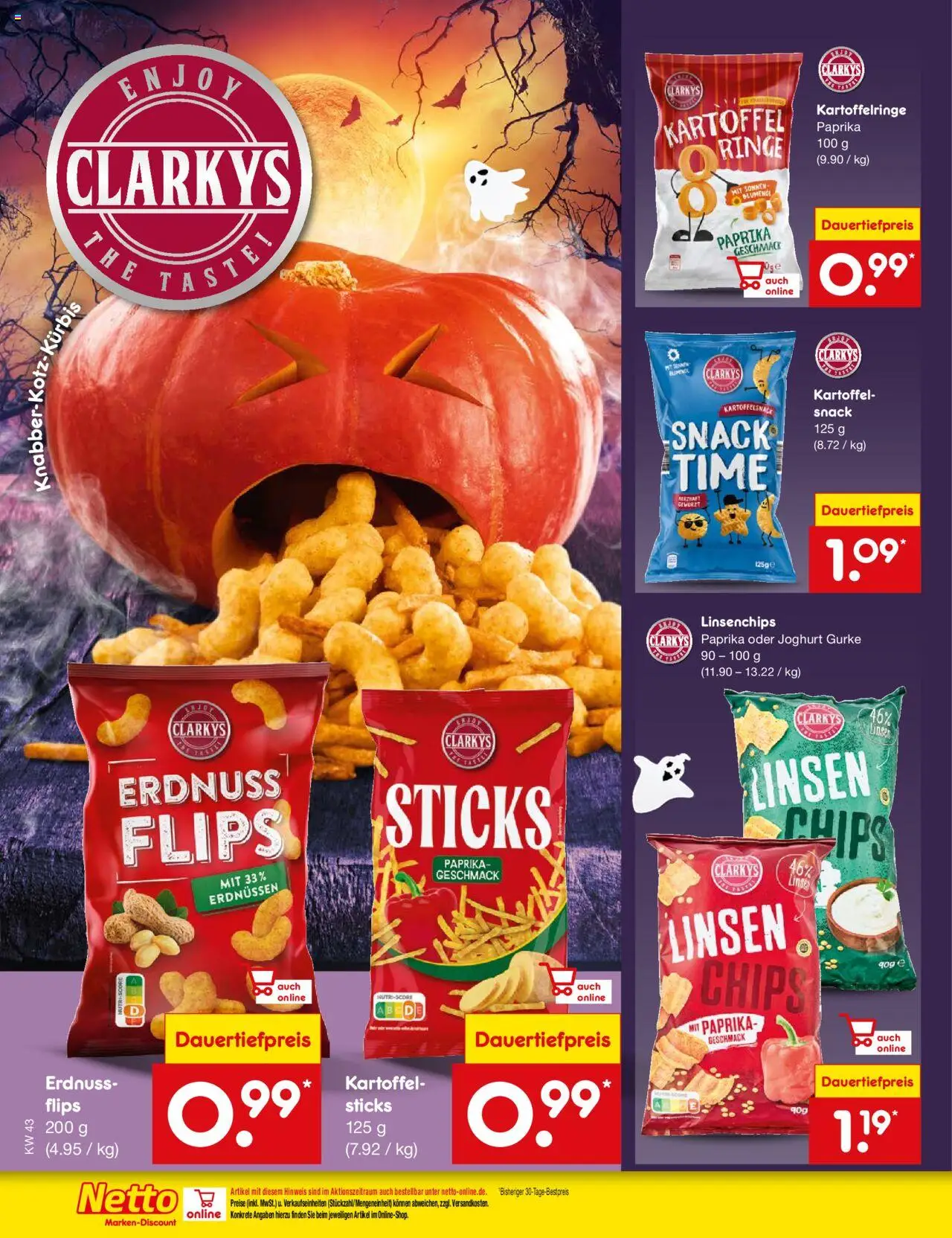 Netto Marken-Discount Prospekt 	 – gültig ab 20.10.2025 | Seite: 60 | Produkte: Joghurt, Paprika, Chips