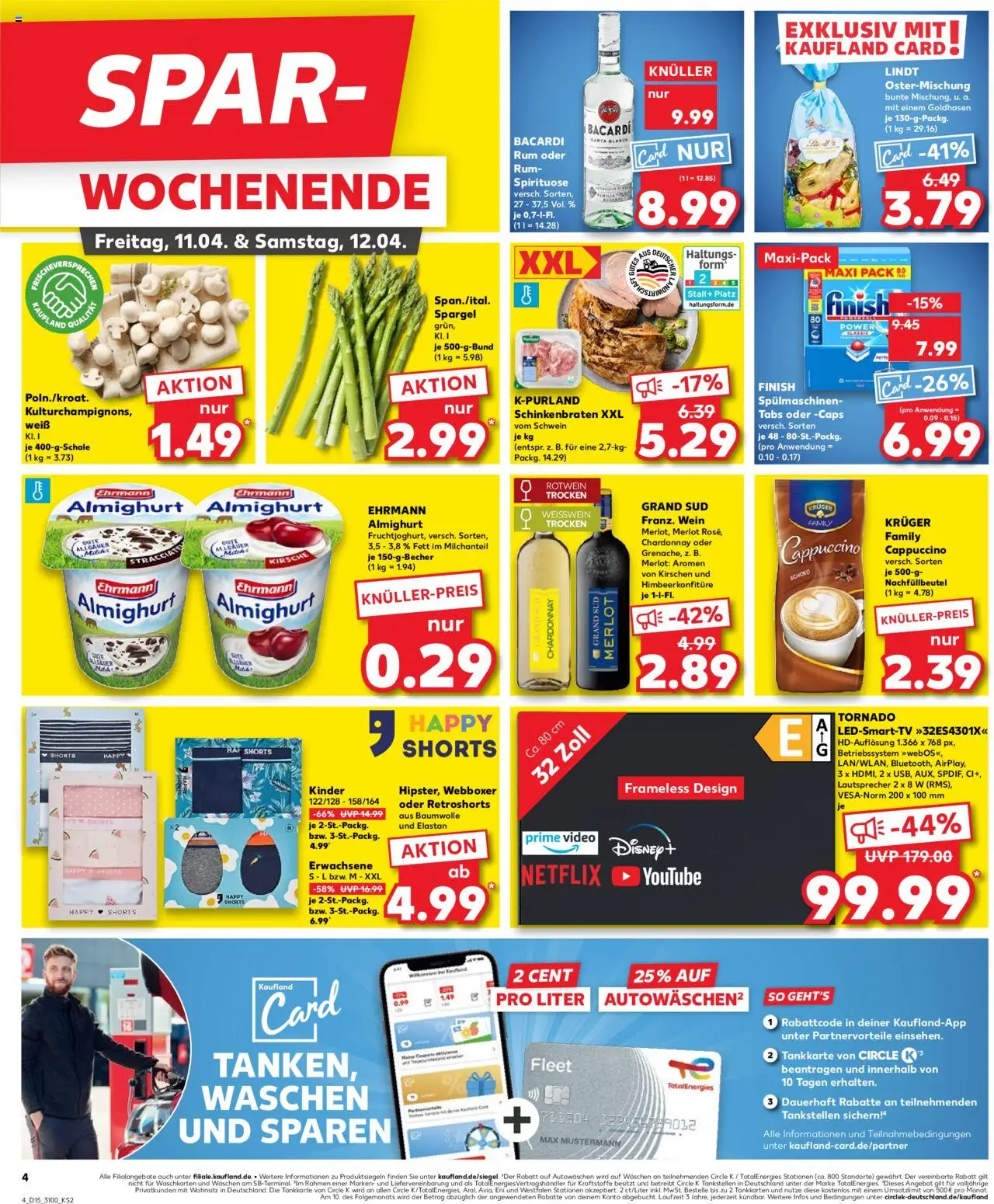 Kaufland - Leipzig-Reudnitz-Thonberg, Dresdner Straße 80 - gültig ab dem 10.04.2025 | Seite: 4 | Produkte: Lautsprecher, Bacardi, Finish, Grand sud