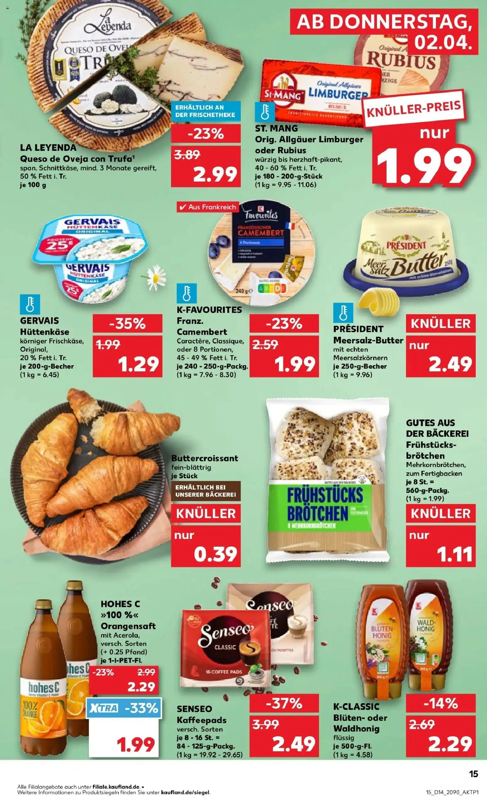Kaufland Prospekt Bautzen	 – gültig ab 30.03.2026 | Seite: 29 | Produkte: Kaffeepads, Senseo kaffeepads, Hohes c, Hüttenkäse