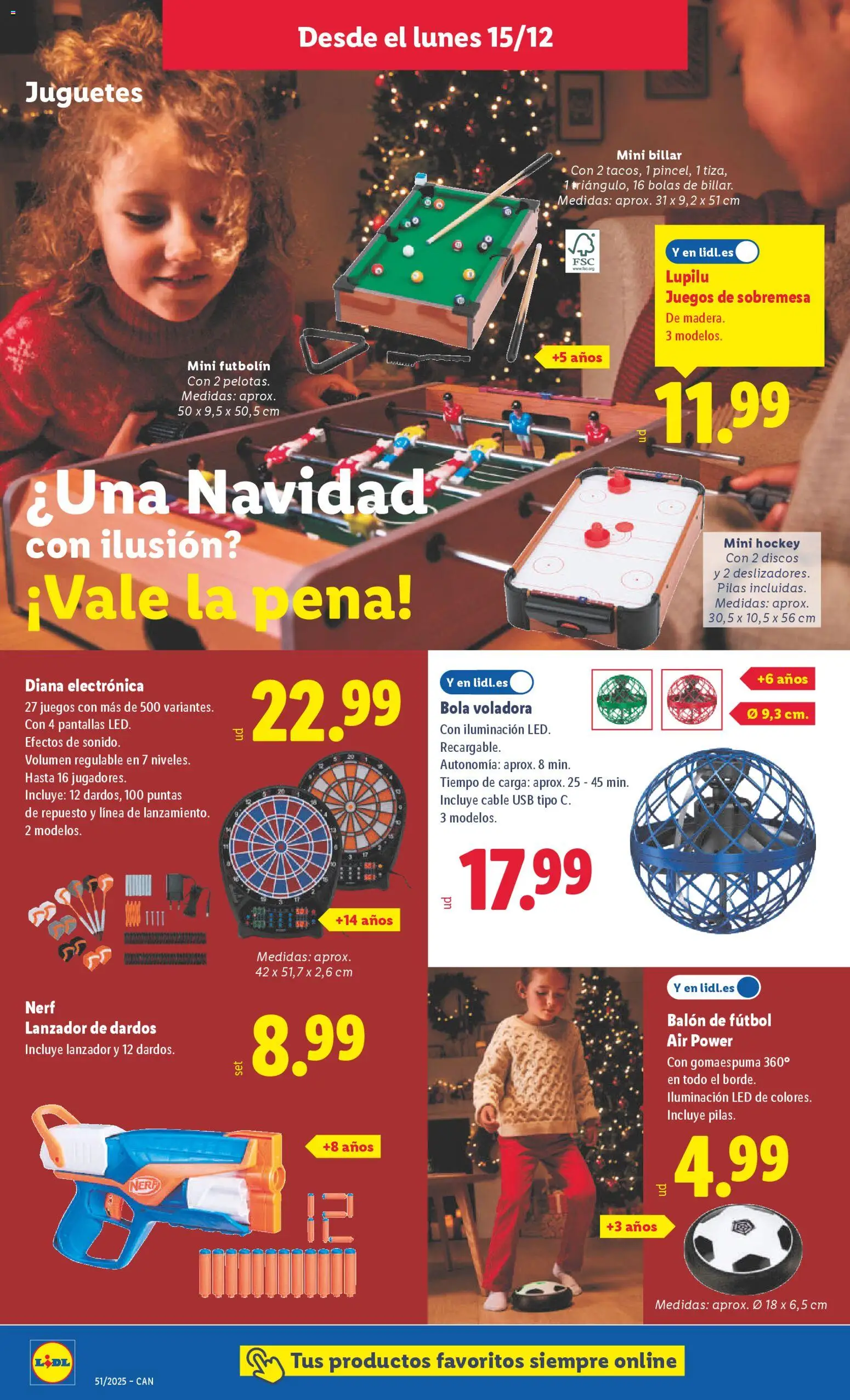 Lidl - Canarias │ válido desde el 15.12.2025 | Página: 12 | Productos: Juguetes, Cable, USB, Galette de chaise
