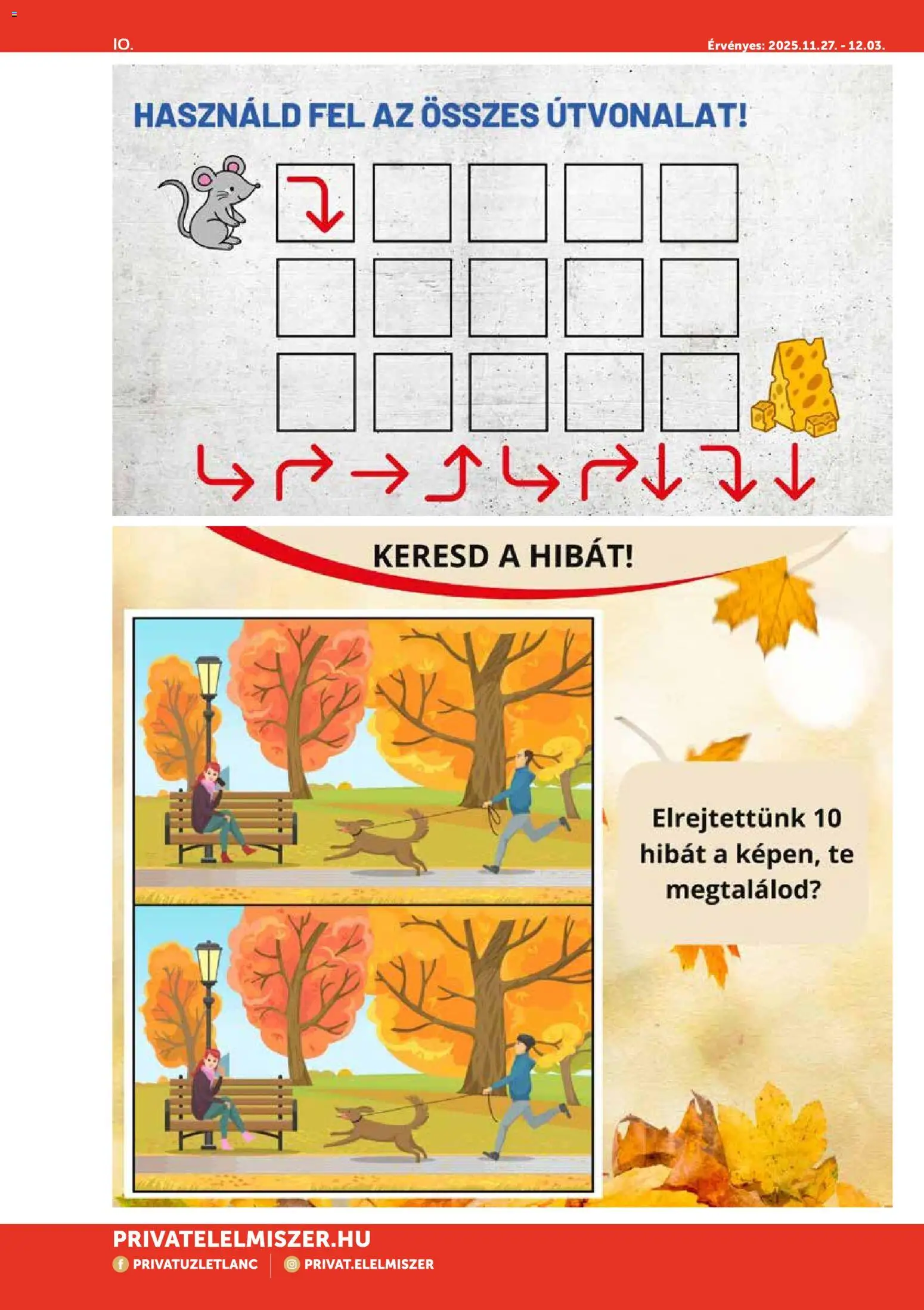 PRIVÁT akciós ujság - amely érvényes a következő dátumtól: 27.11.2025 | Oldal: 10