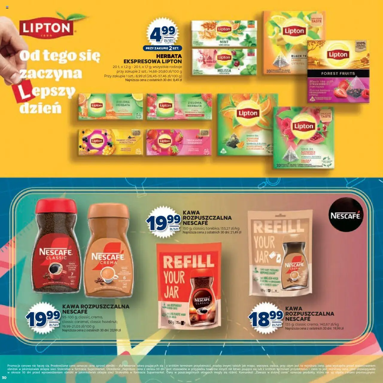 Stokrotka Gazetka - Witaj Szkoło od 13.08.2025 | Strona: 30 | Produkty: Stokrotka, Nescafe, Kawa, Herbata