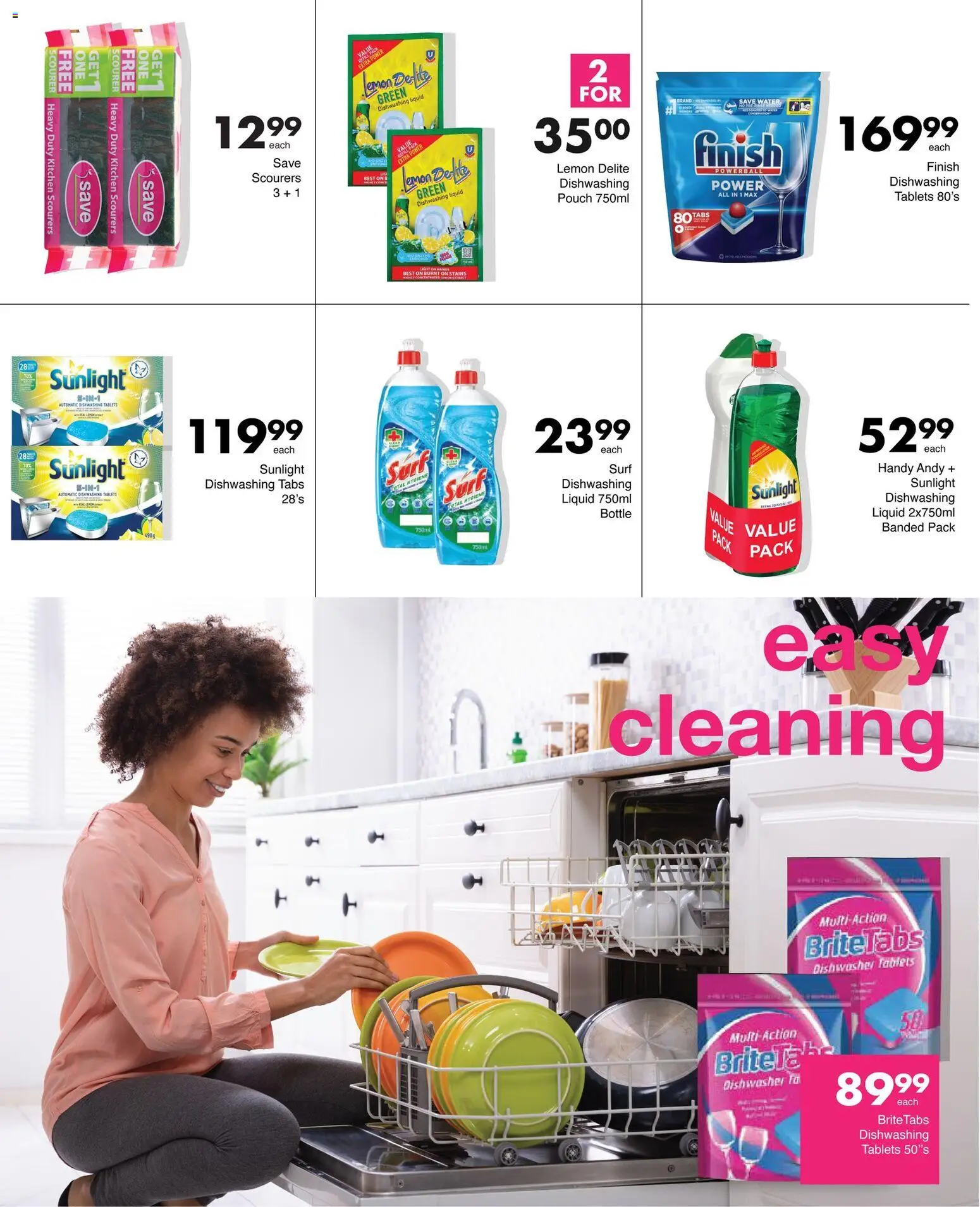 New Save catalogue – valid from 12.02.2026 | Page: 45 | Products: Dishwasher, Water, Dishwasher tablets, Lemon
