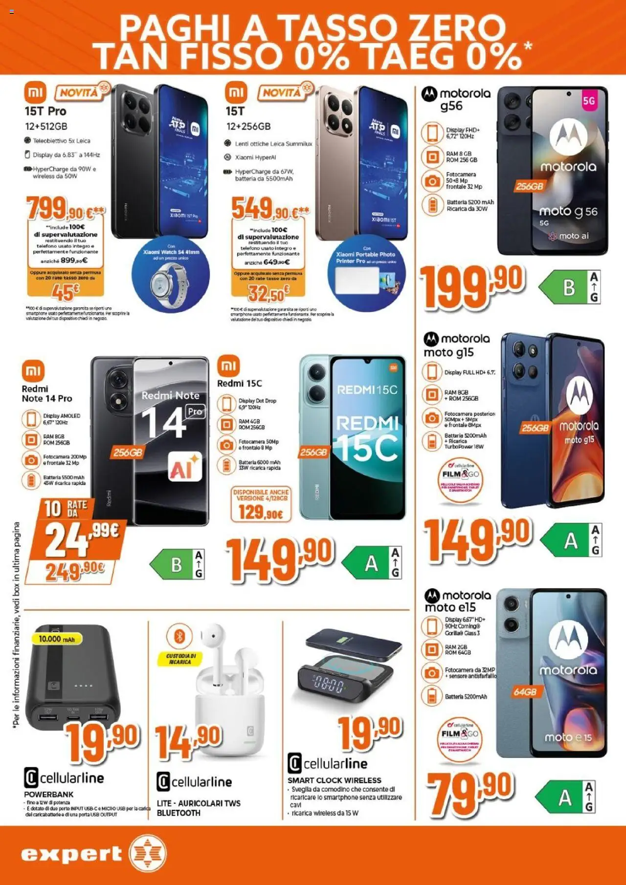Volantino Expert del 25.09.2025 | Pagina: 4 | Prodotti: Auricolari, Xiaomi, Telefono, Sveglia