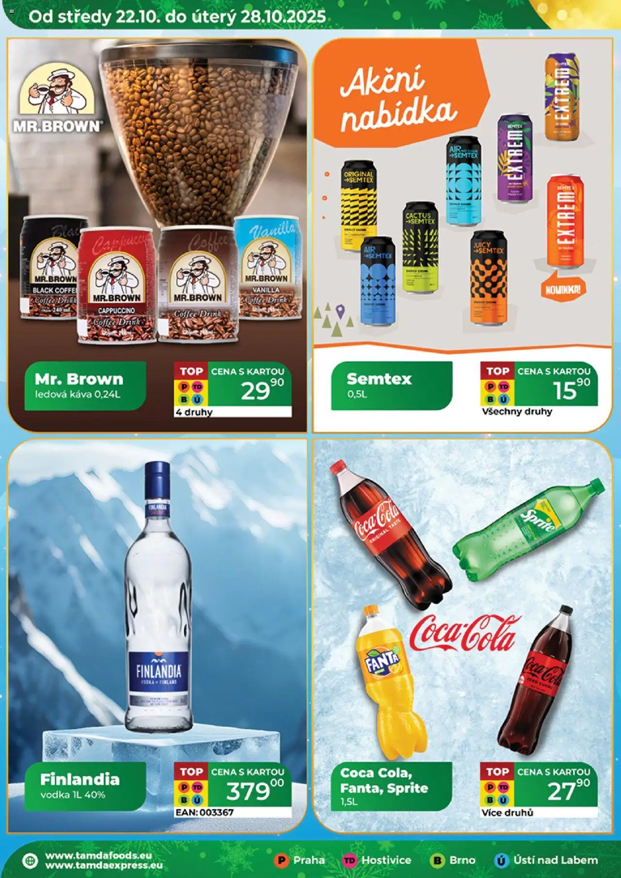 Tamda Foods leták od 22.10.2025 | Strana: 16 | Produkty: Ledová káva, Vodka, Fanta, Semtex