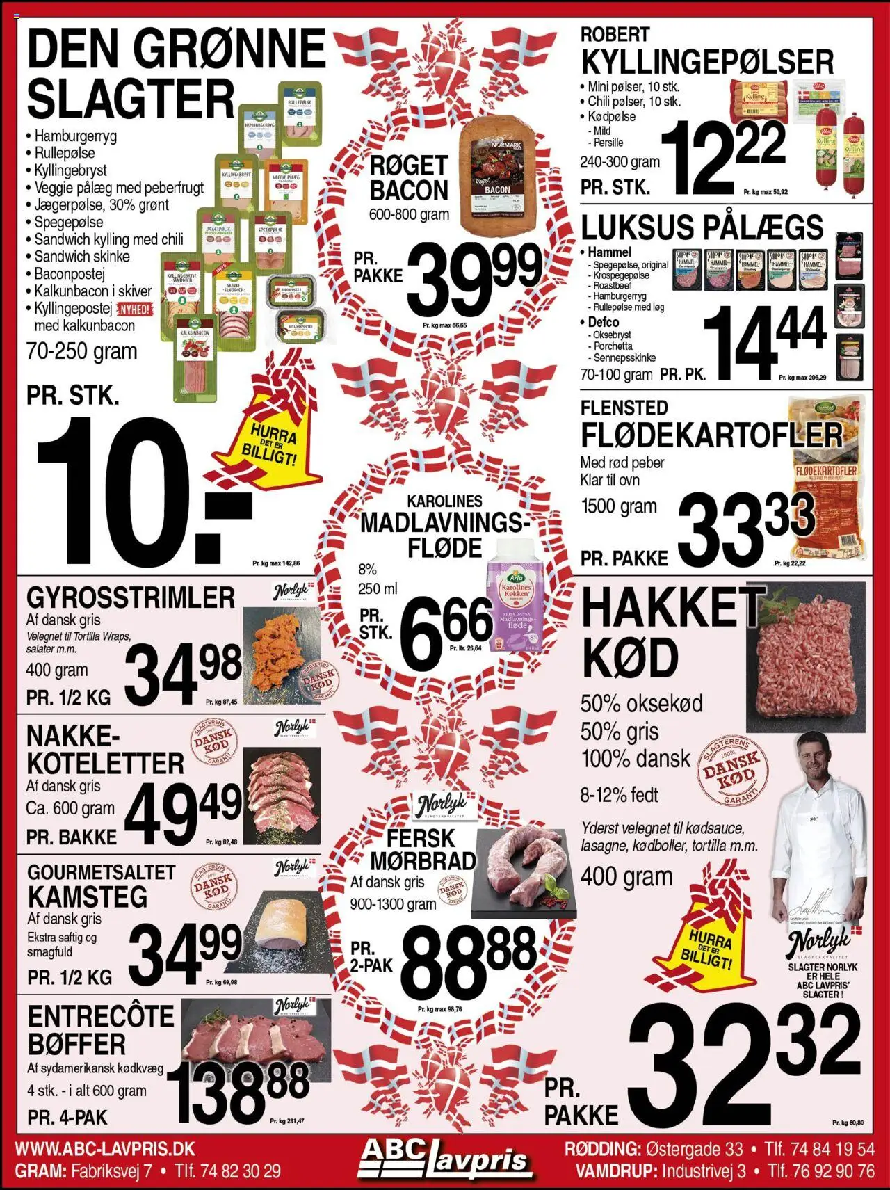 Abc Lavpris tilbudsavis – gyldig fra 17.09.2025 | Side: 4 | Produkter: Bøffer, Fløde, Roastbeef, Peberfrugt