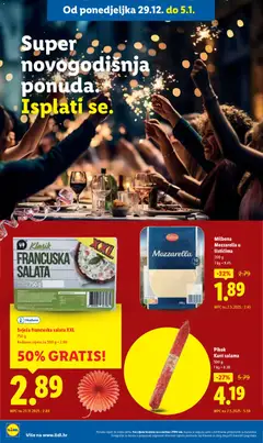 Klasik FRANCUSKA SALATA XXL, Svježa francuska salata XXL 750 g, 50% GRATIS! - Pregled kataloga iz trgovine Lidl, vrijedi od 27.12.2025 | Stranica: 56