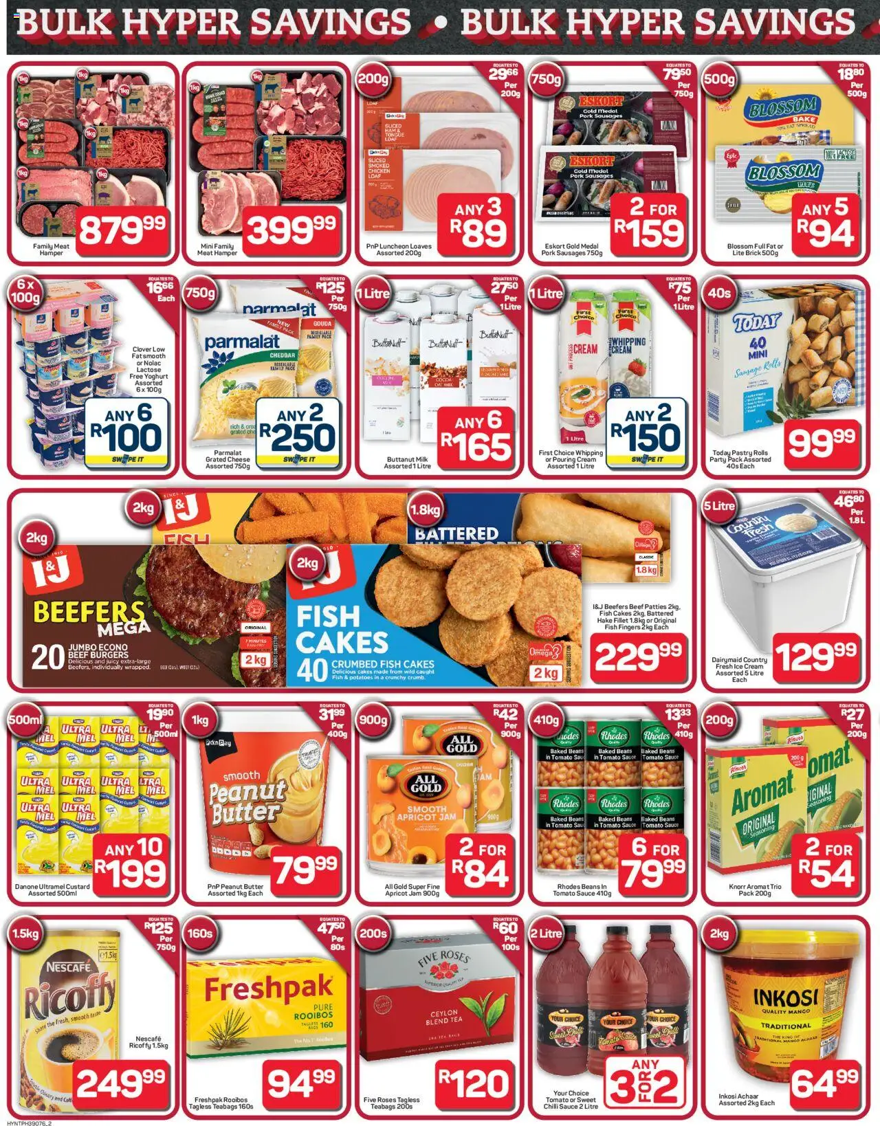 New Pick n Pay catalogue – valid from 22.09.2025 | Page: 2 | Products: Jam, Cream, Potatoes, Mango