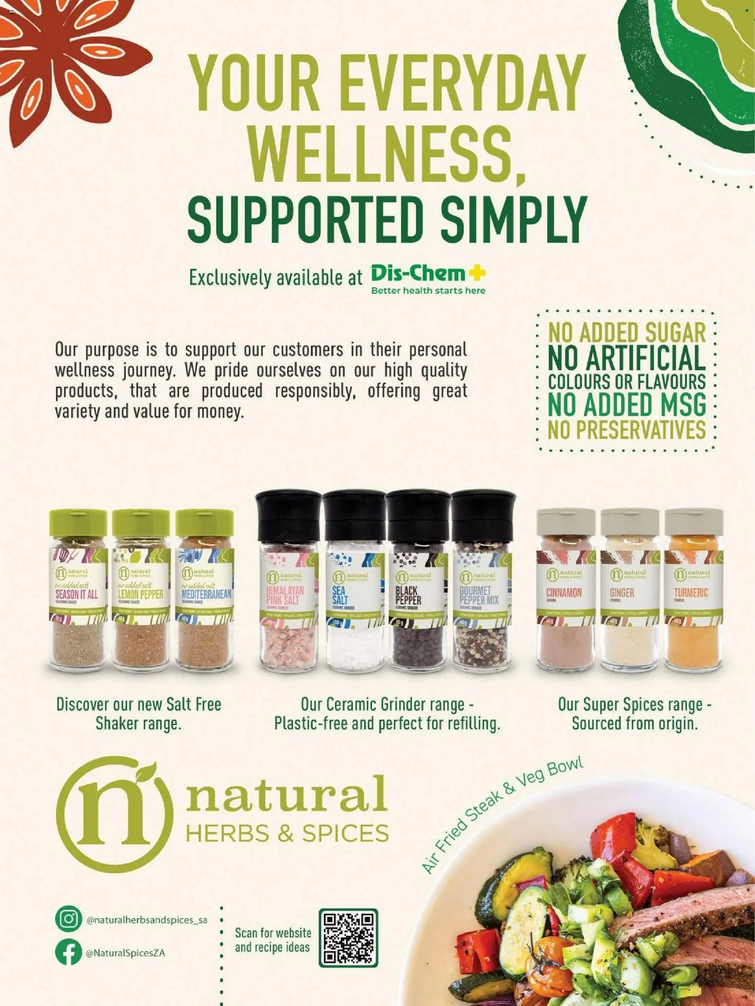 New Dis-Chem catalogue – valid from 26.11.2025 | Page: 45 | Products: Steak, Salt, Pepper, Lemon