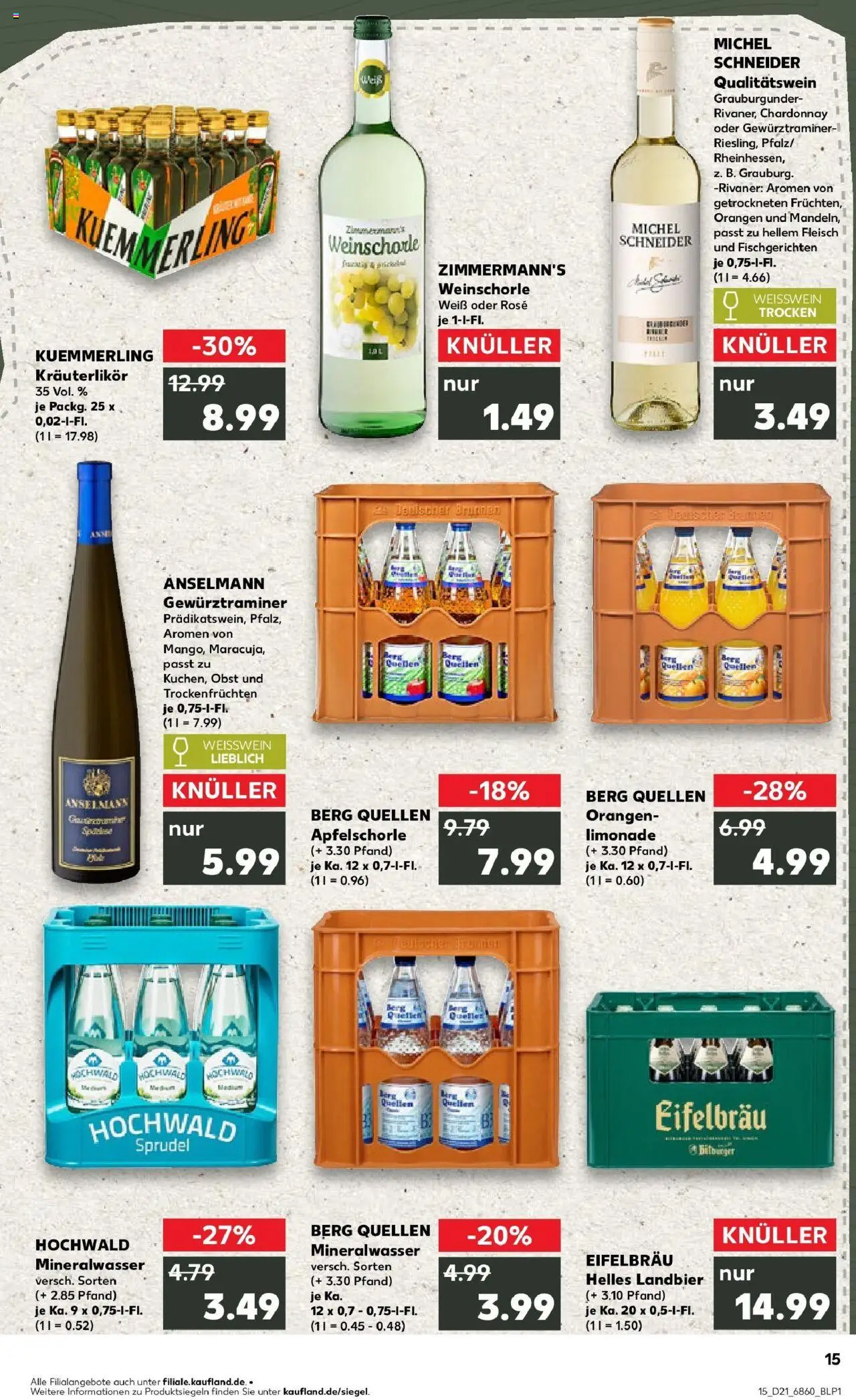 Kaufland prospekt Bad Kreuznach	 - gültig ab dem 22.05.2025 | Seite: 15 | Produkte: Weißwein, Orangen, Apple, Obst