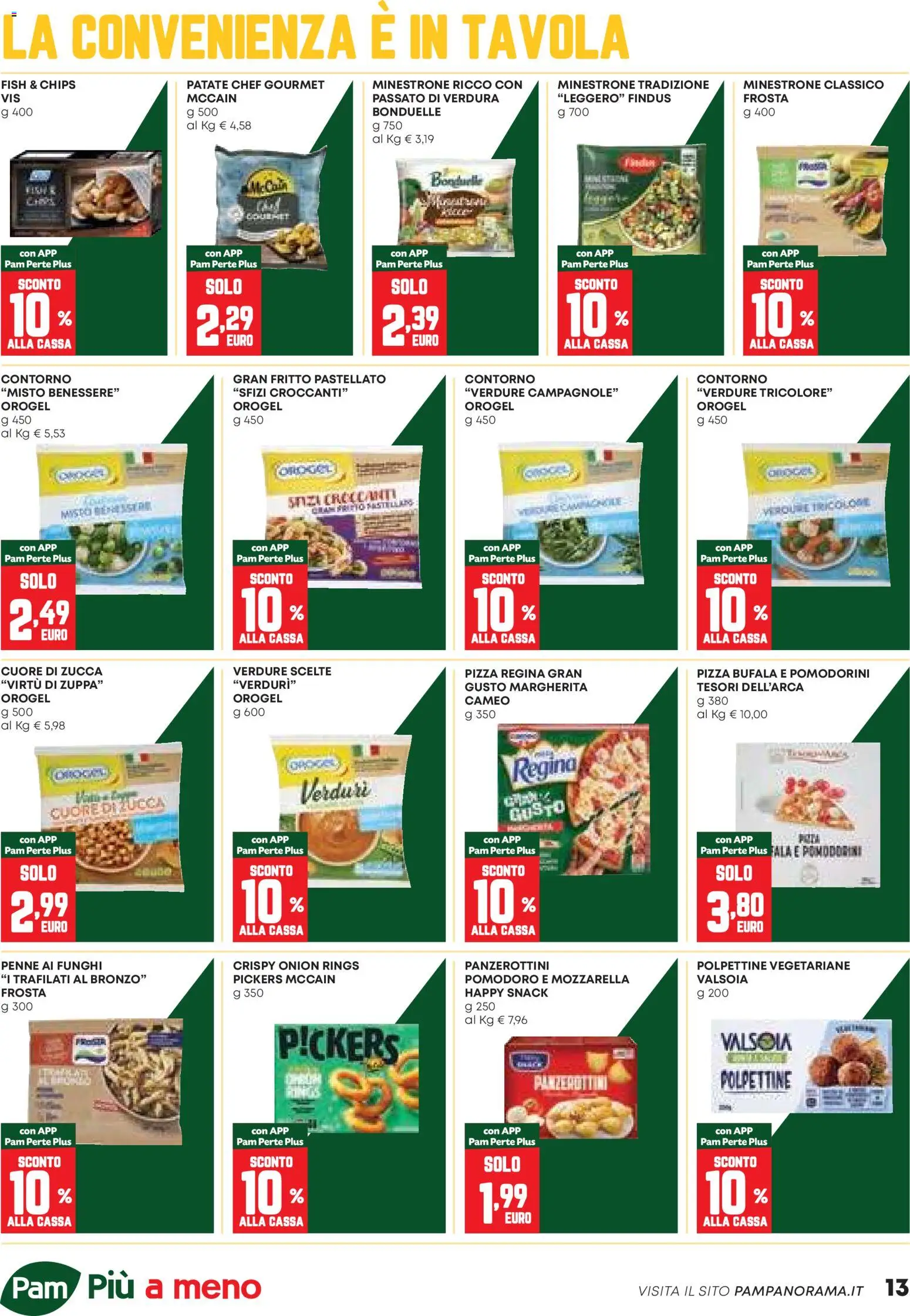 Volantino PAM del 26.02.2026 | Pagina: 13 | Prodotti: Pomodorini, Patate, Mozzarella, Zucca