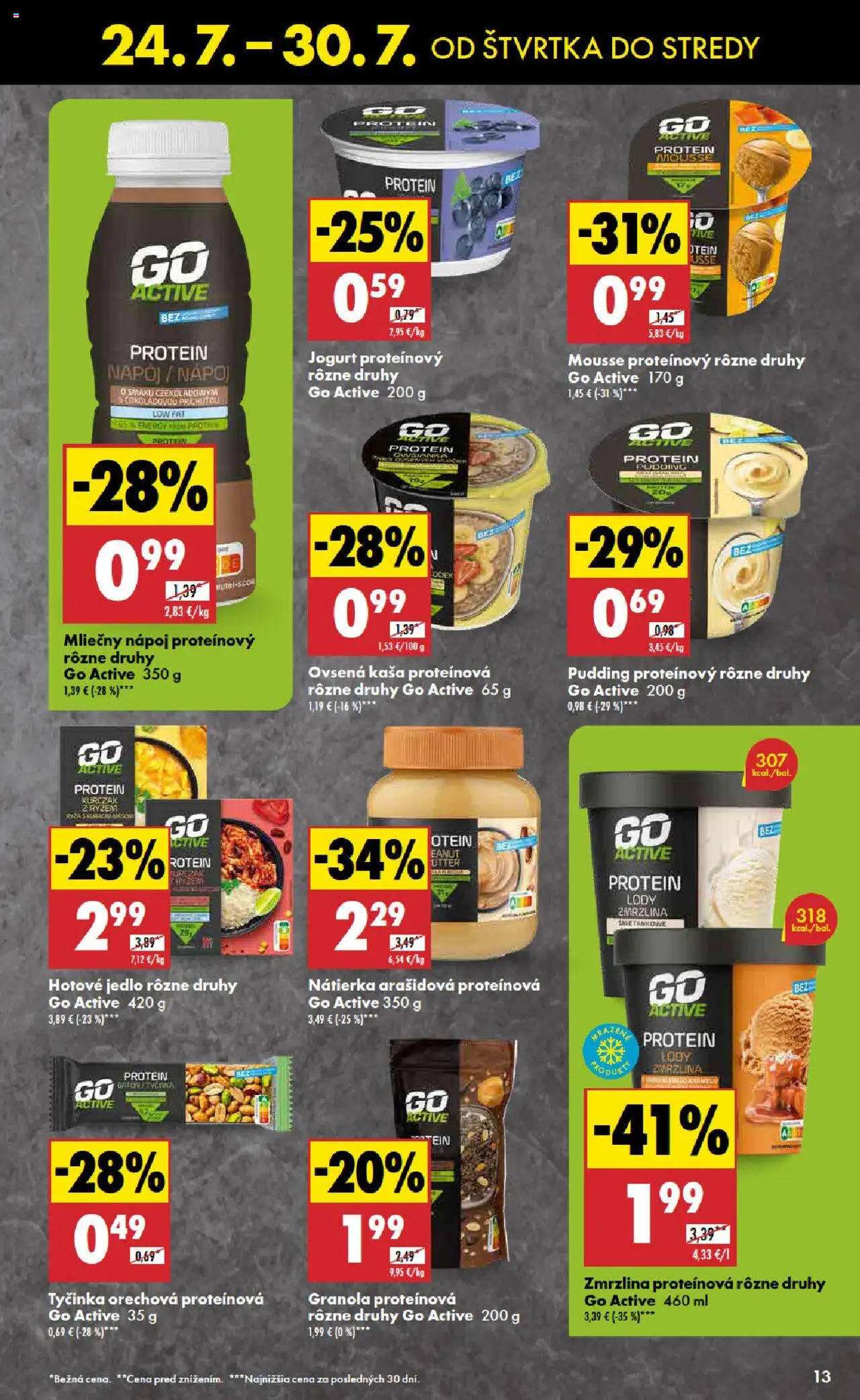 Biedronka leták │ platný od 24.07.2025 | Strana: 13 | Produkty: Jogurt, Protein, Zmrzlina