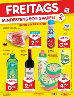 Netto Marken-Discount Prospekt 	 ab 20.04.2026 gültig | Seite: 55 | Produkte: Freixenet, Freixenet mederano, Wurst, Fleisch