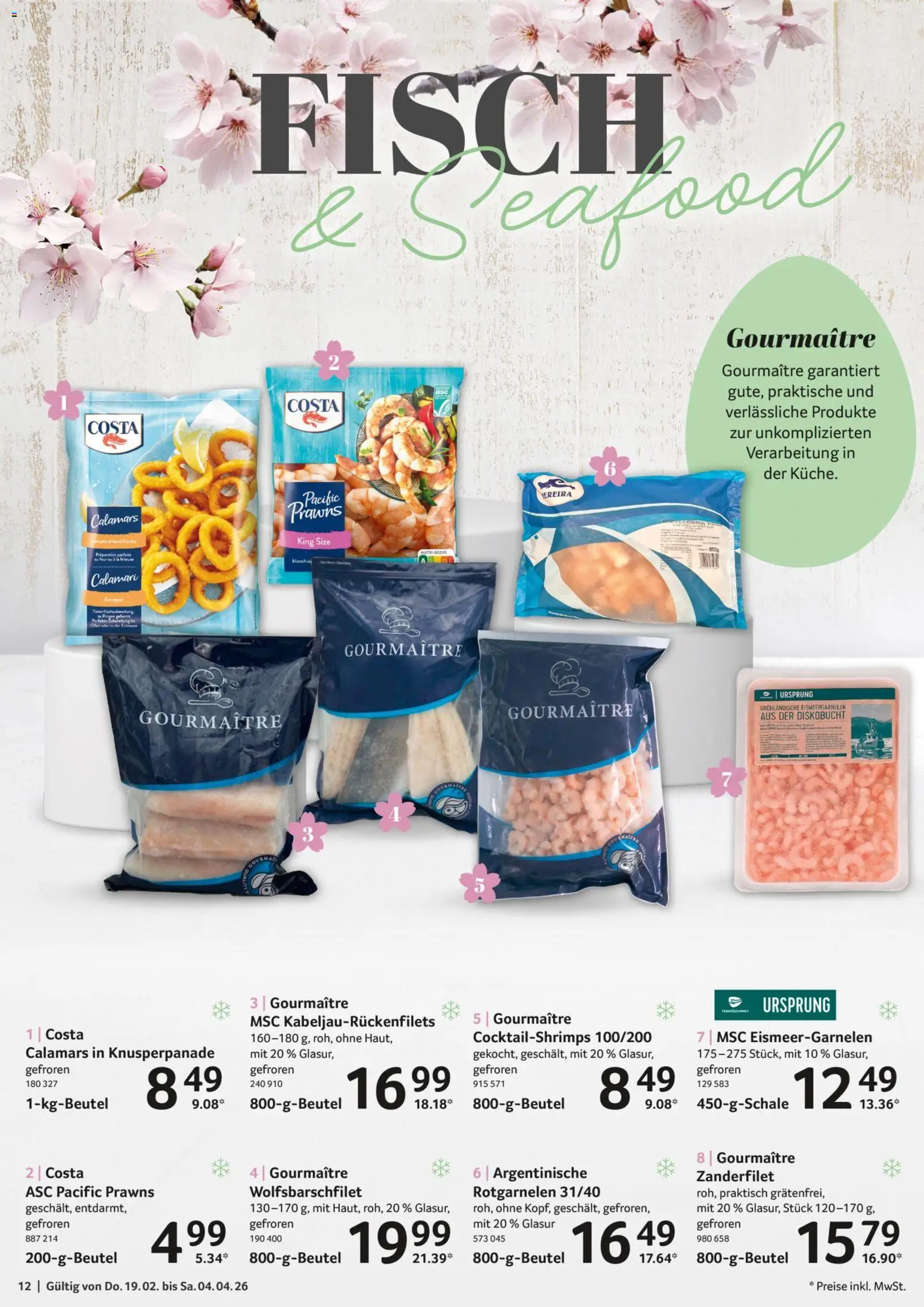 Selgros Feinkost Ostern – gültig ab 19.02.2026 | Seite: 12 | Produkte: Ofen, Friteuse, Fisch