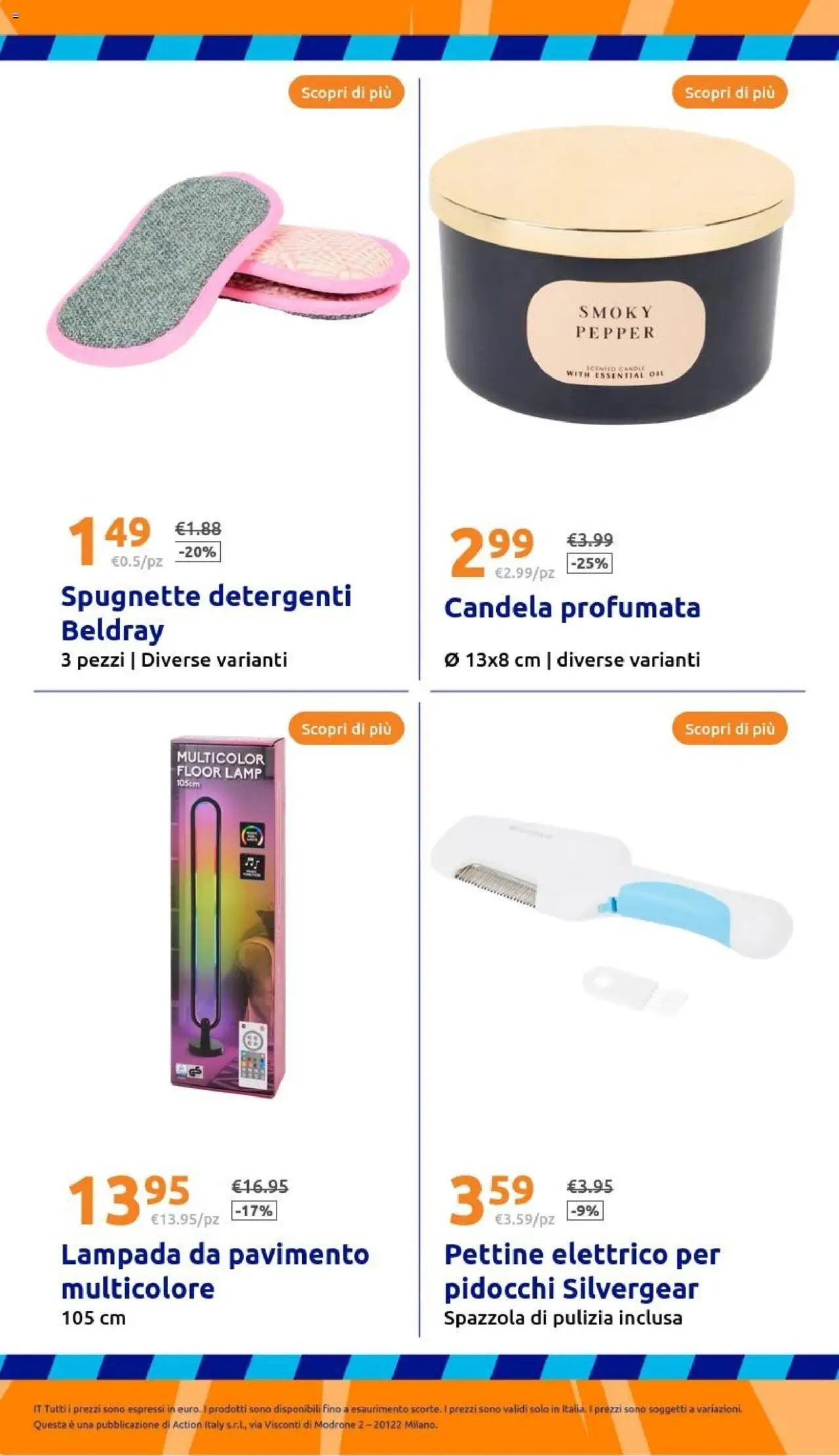 Volantino Action del 17.09.2025 | Pagina: 34 | Prodotti: Spazzola, Pettine, Pavimento, Candela