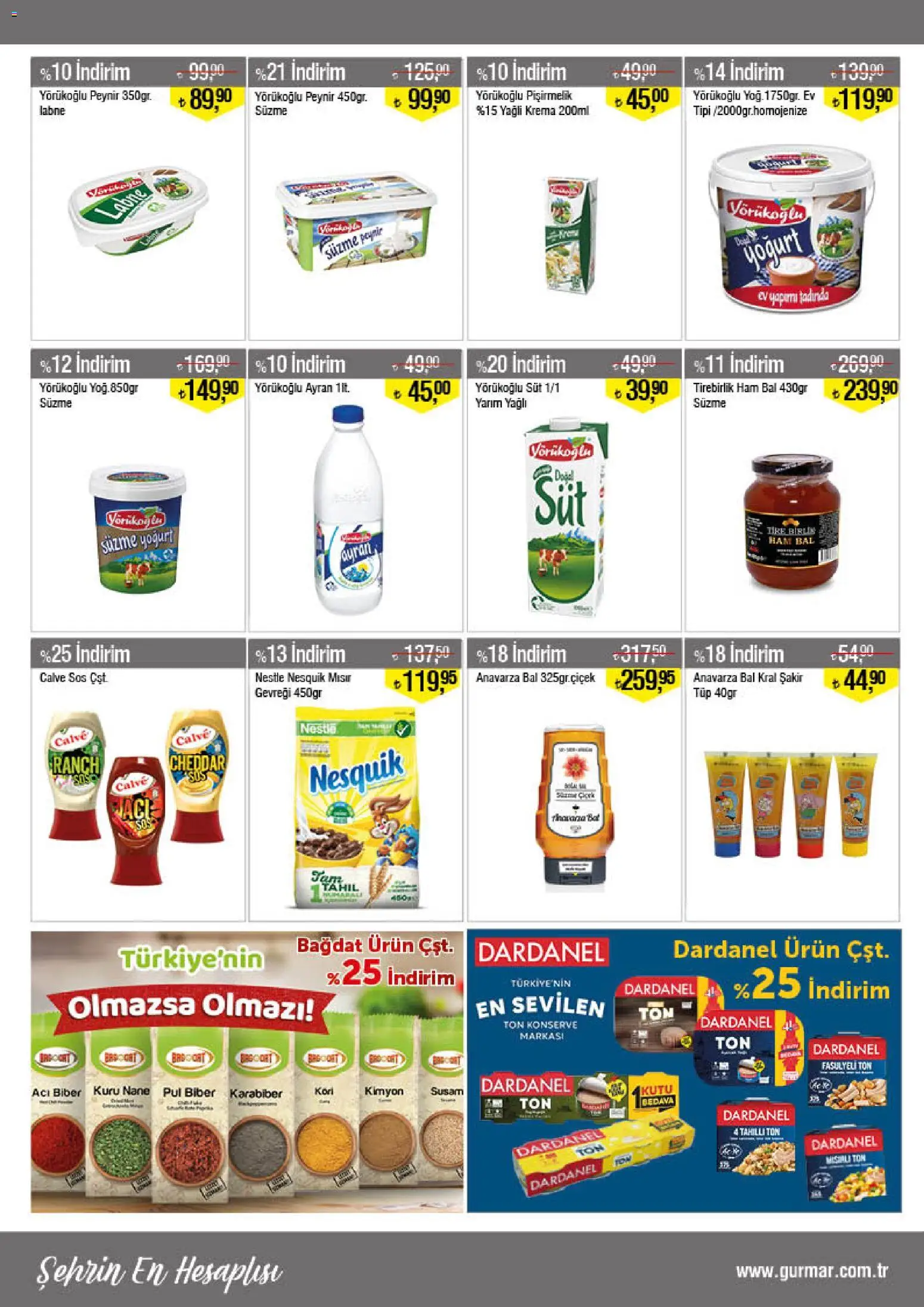 Gürmar Katalog - 01.03.2026 tarihinden itibaren geçerlidir | Sayfa: 6 | Ürünler: Yoğurt, Sos, Biber, Acı biber