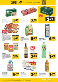 Vista previa Alimerka folleto Asturias válido desde el 27.10.2025 | Página: 11 | Productos: Gel de ducha, Detergente, Papel higienico, Té