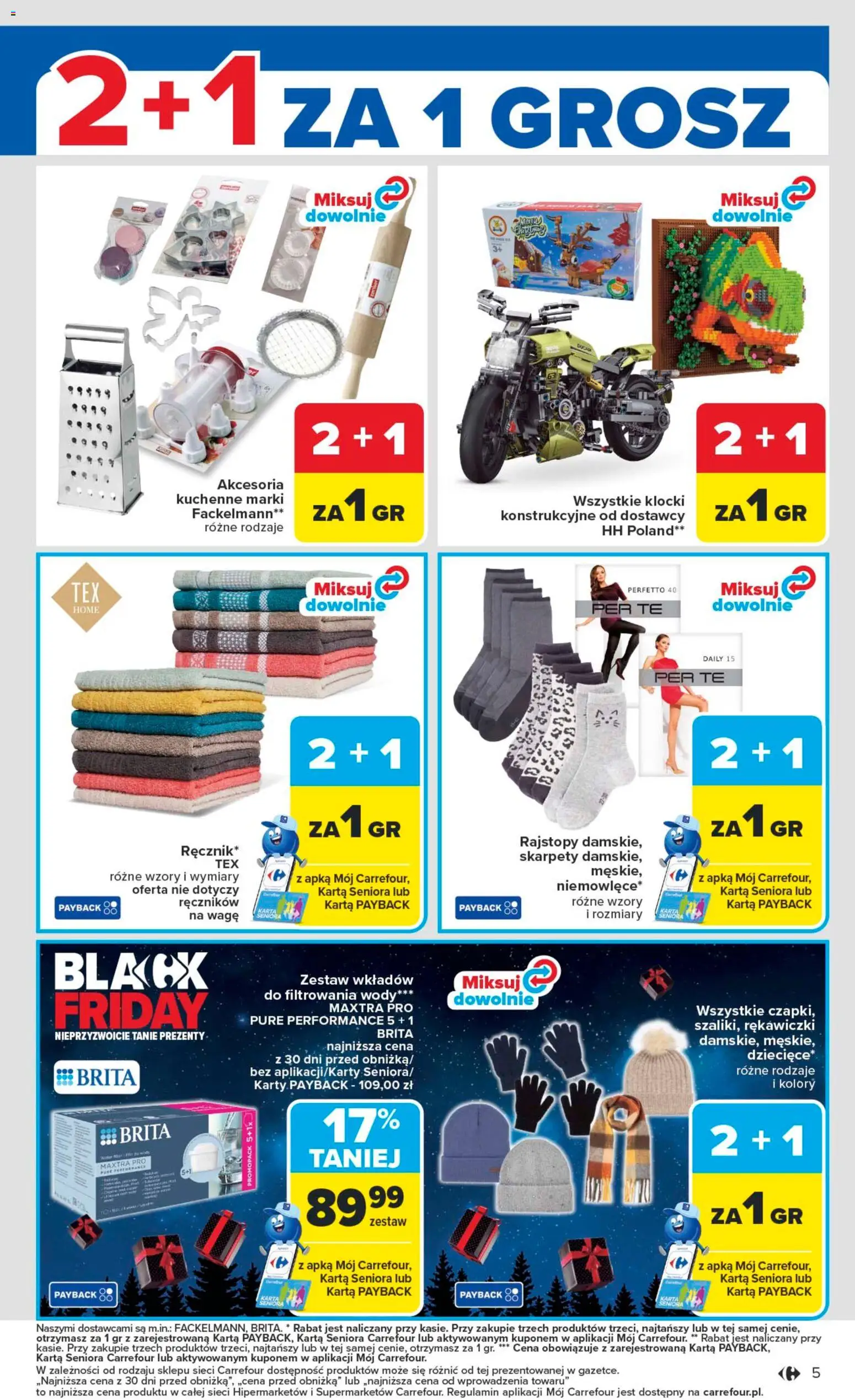 Carrefour Gazetka od 10.11.2025 | Strona: 7 | Produkty: Karta, Skarpety, Rękawiczki, Rajstopy