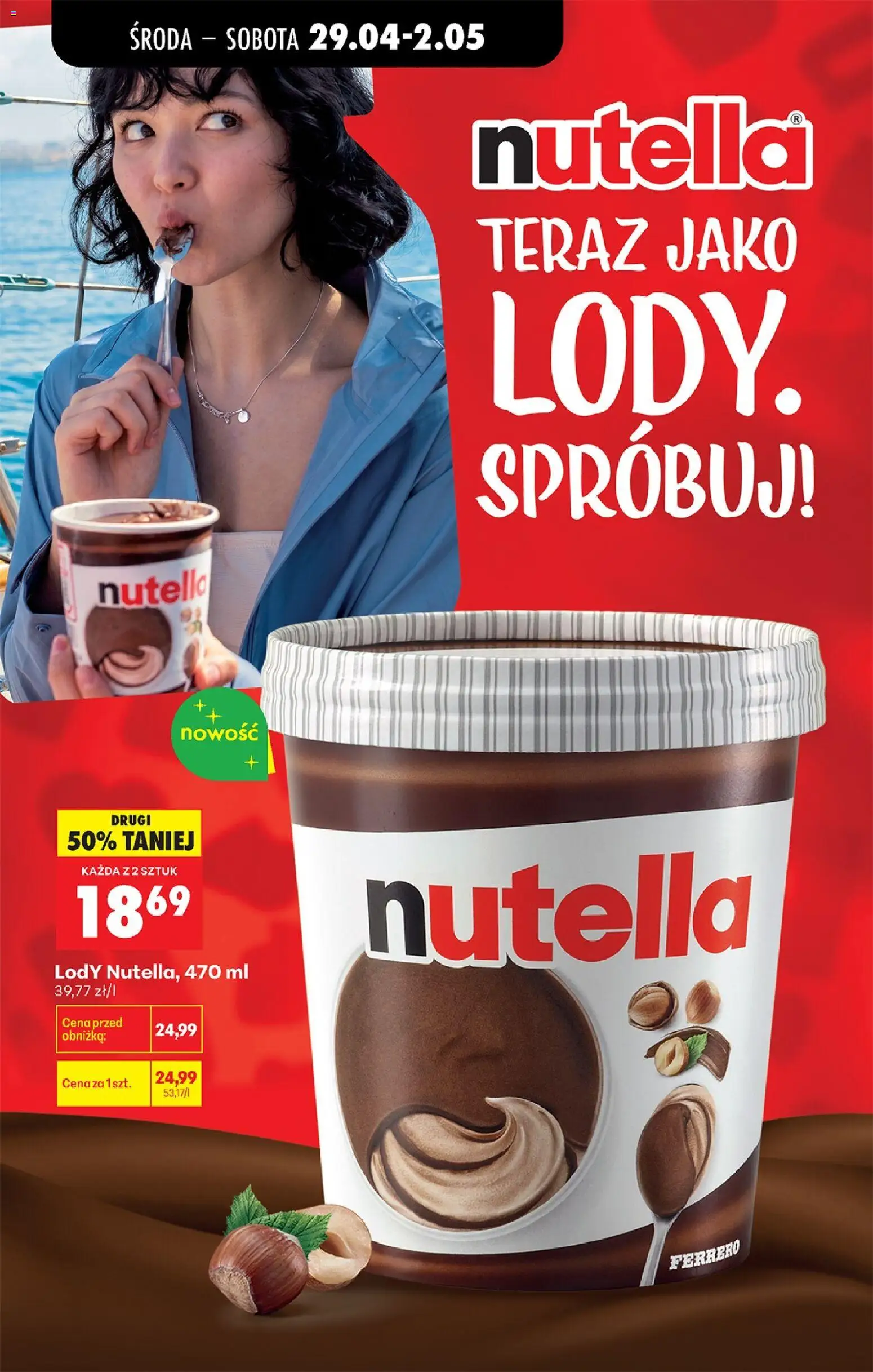 Biedronka gazetka od środy od 29.04.2026 | Strona: 76 | Produkty: Nutella, Lody