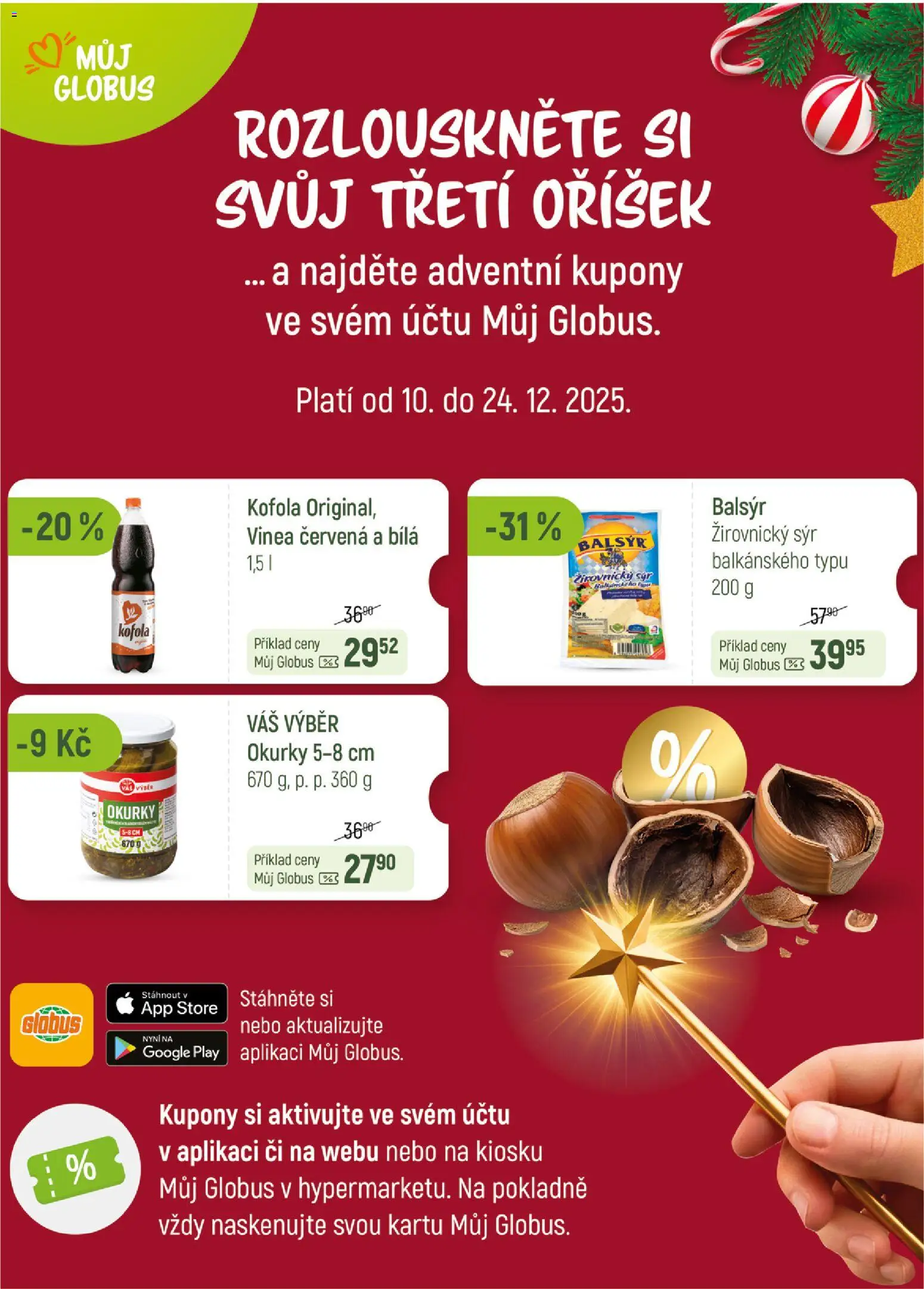 Globus leták - Opava od 10.12.2025 | Strana: 40 | Produkty: Sýr, Okurky, Kofola, Vinea