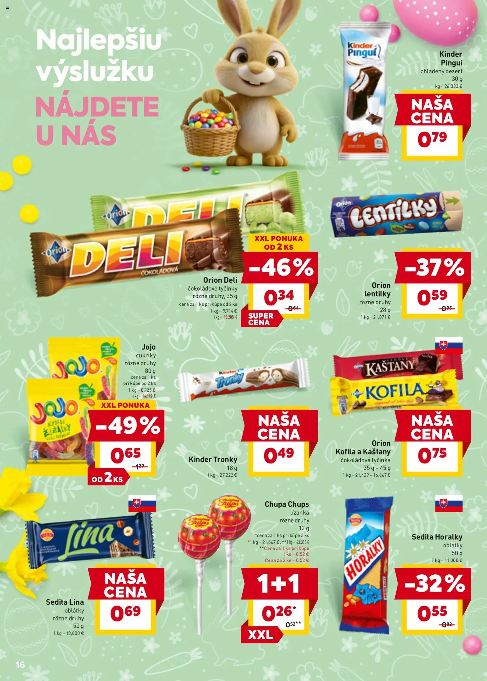 Nové Billa akcie – leták je platný od 30.03.2026 | Strana: 20 | Produkty: Kinder, Cukríky, Horálky