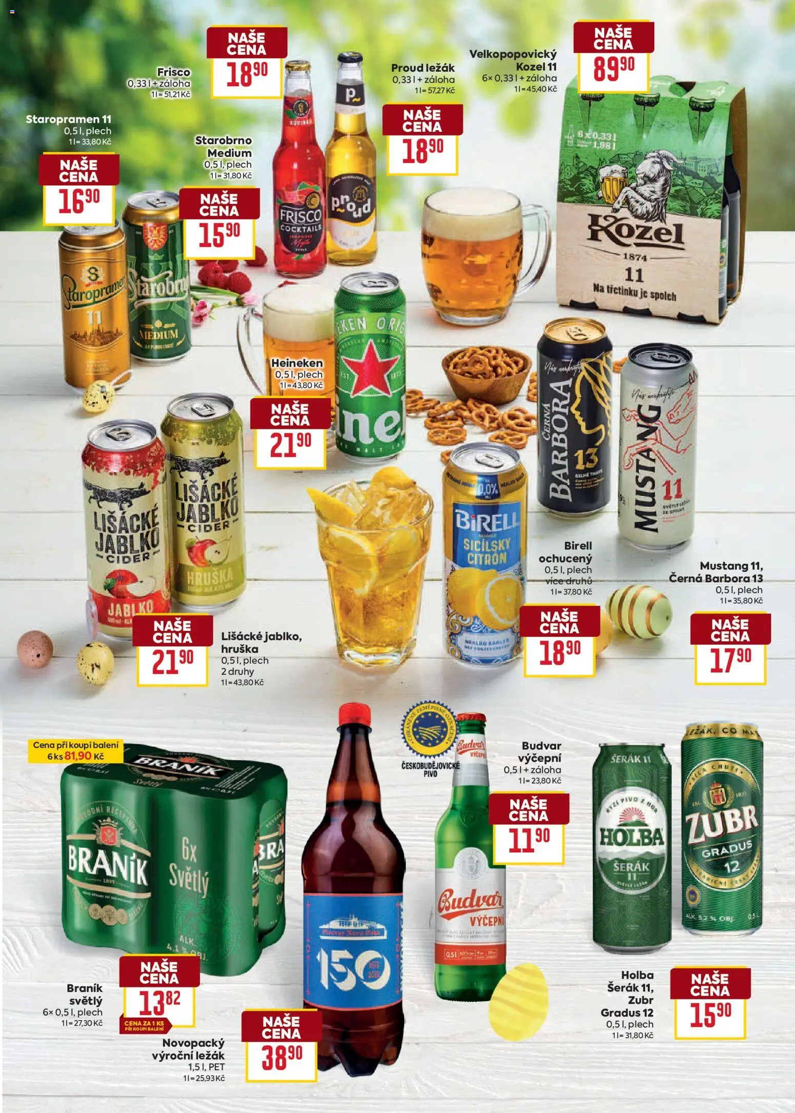 Billa leták - Velikonoce od 04.03.2026 | Strana: 27 | Produkty: Staropramen, Birell, Braník, Citron