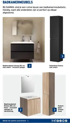 GAMMA - Sanitair magazine - Voorbeeld van een folder van GAMMA, geldig van 16.04.2025 | Pagina: 24 | Producten: Kast, Spiegel, Verlichting