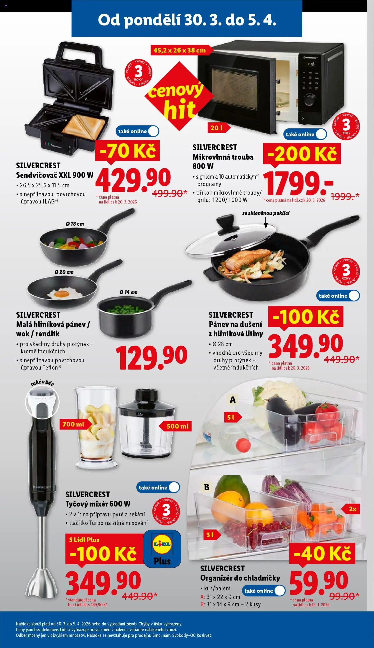 Lidl leták od 30.03.2026 | Strana: 31 | Produkty: Organizér, Pánev, Trouba, Rendlík