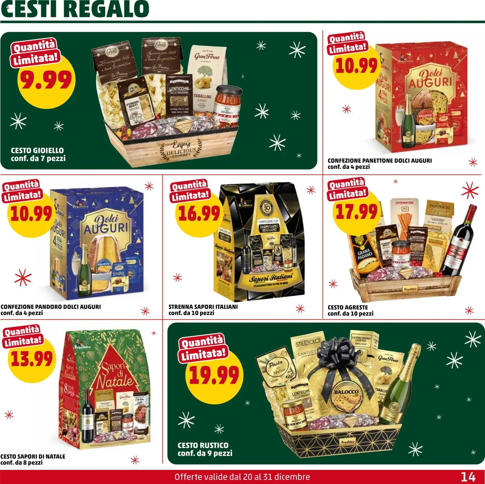 Volantino PENNY del 20.12.2025 | Pagina: 14 | Prodotti: Pasta, Panettone, Taralli, Forno