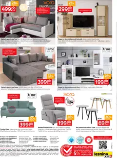 Dome, slatki dome...Lesnina - Pregled kataloga iz trgovine Lesnina, vrijedi od 01.12.2025 | Stranica: 8 | Proizvodi: Trosjed, Fotelja, Stolica, Regal