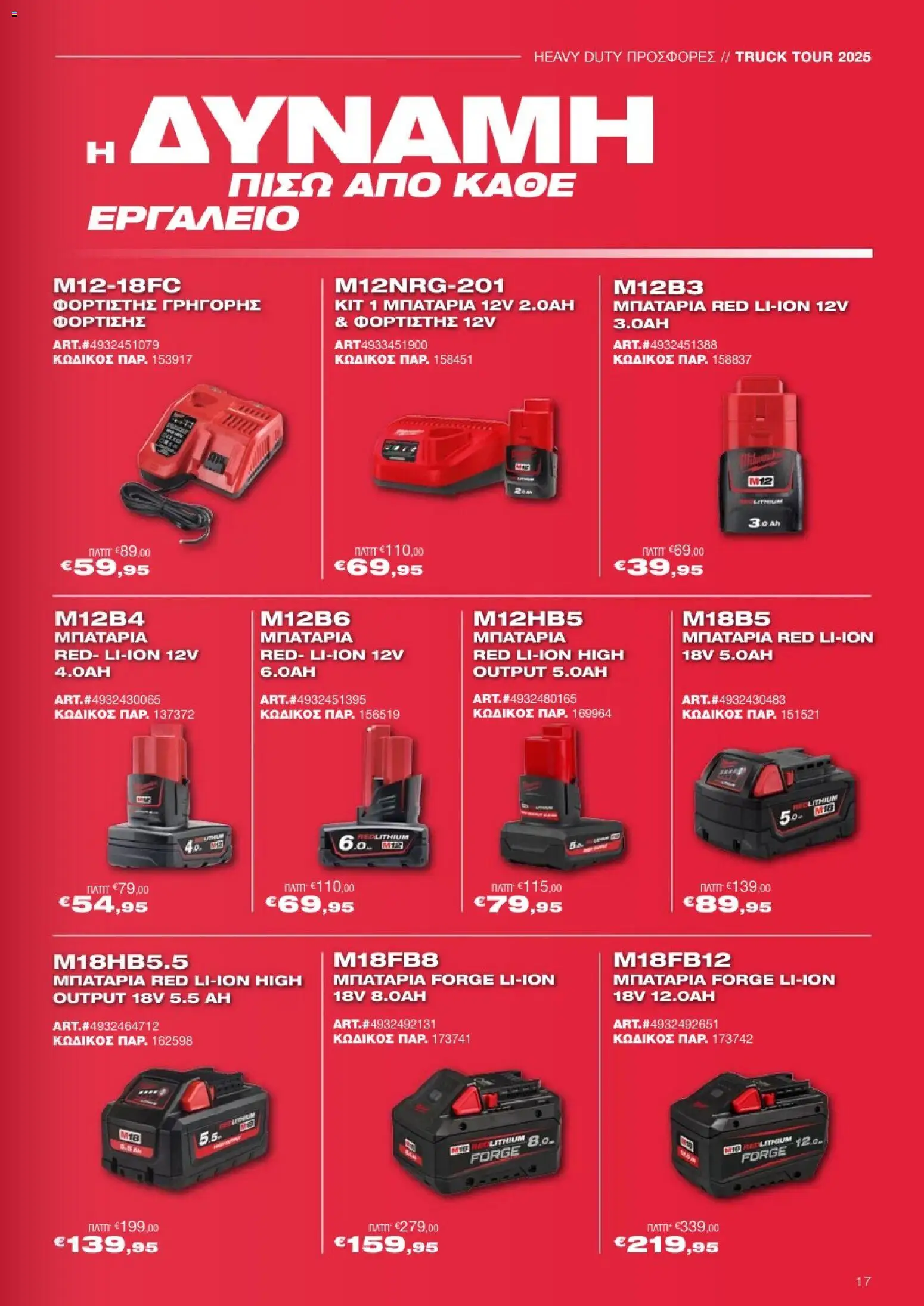 Mangas Home Improvement - Powertools Milwaukee Red Truck Tour 2025 – σε ισχύ από 29.11.2025 | Σελίδα: 17